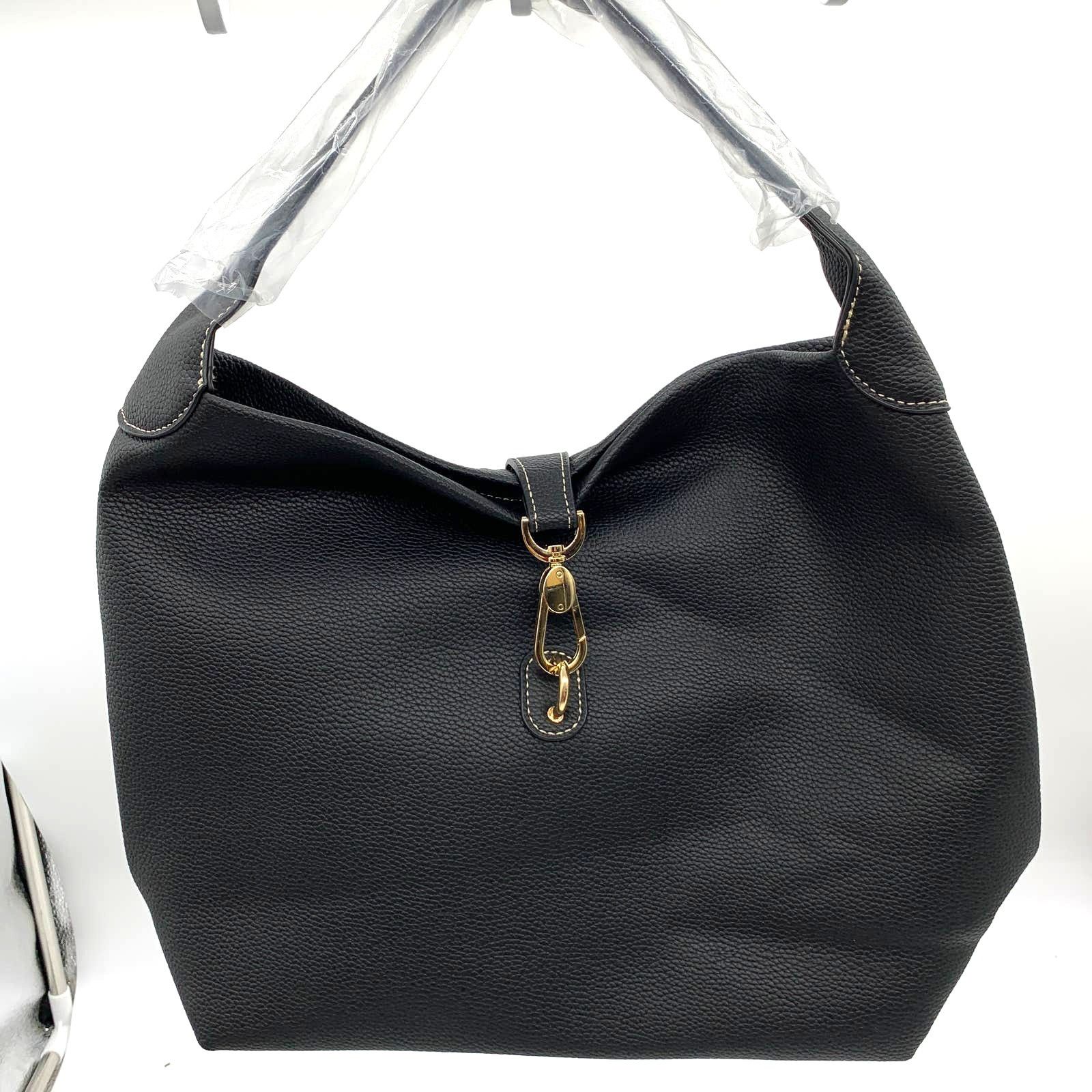 Other Womens Handbag Black Tote Medium Purse Size ONE SIZE - 1 Thumbnail