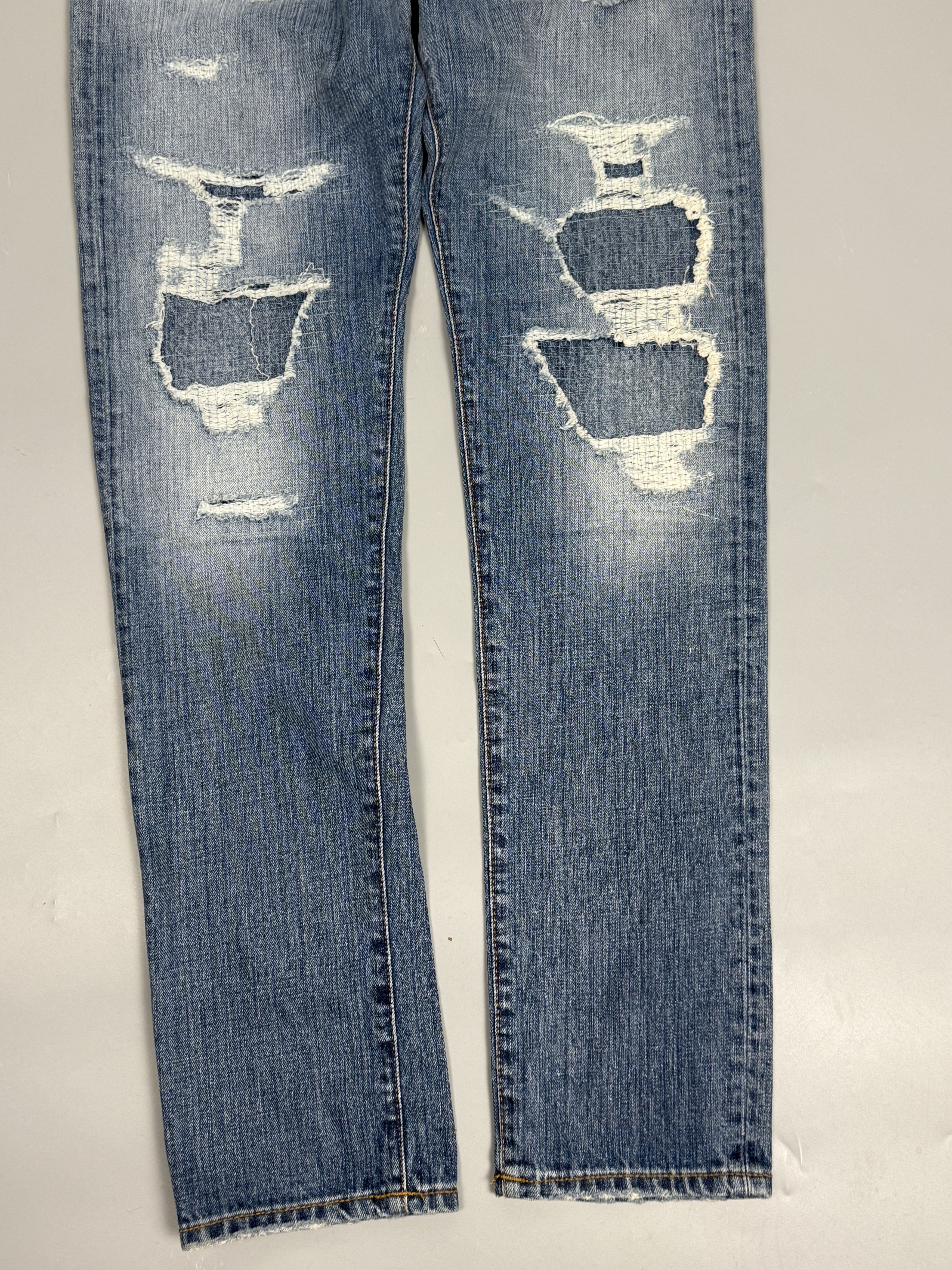 Roy Denim Vintage Roy Rogers distressed slim straight denim Size US 31 - 3 Thumbnail