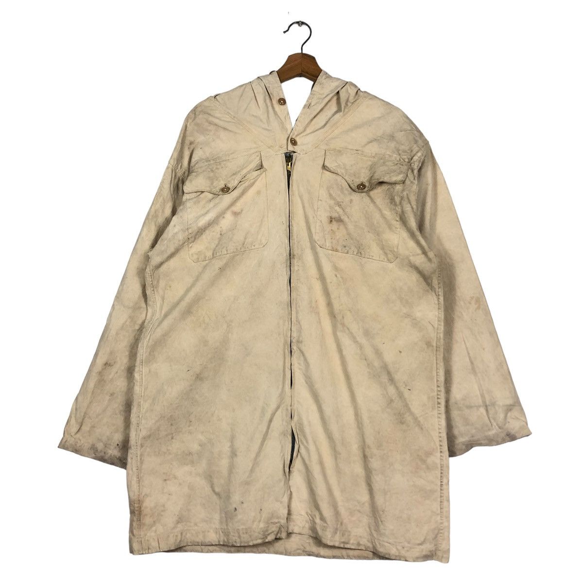 Vintage 🔥TRUE VINTAGE 40’s MILITARY PARKA JACKET ARMY COLLECTIONS Size US M / EU 48-50 / 2 - 1 Thumbnail
