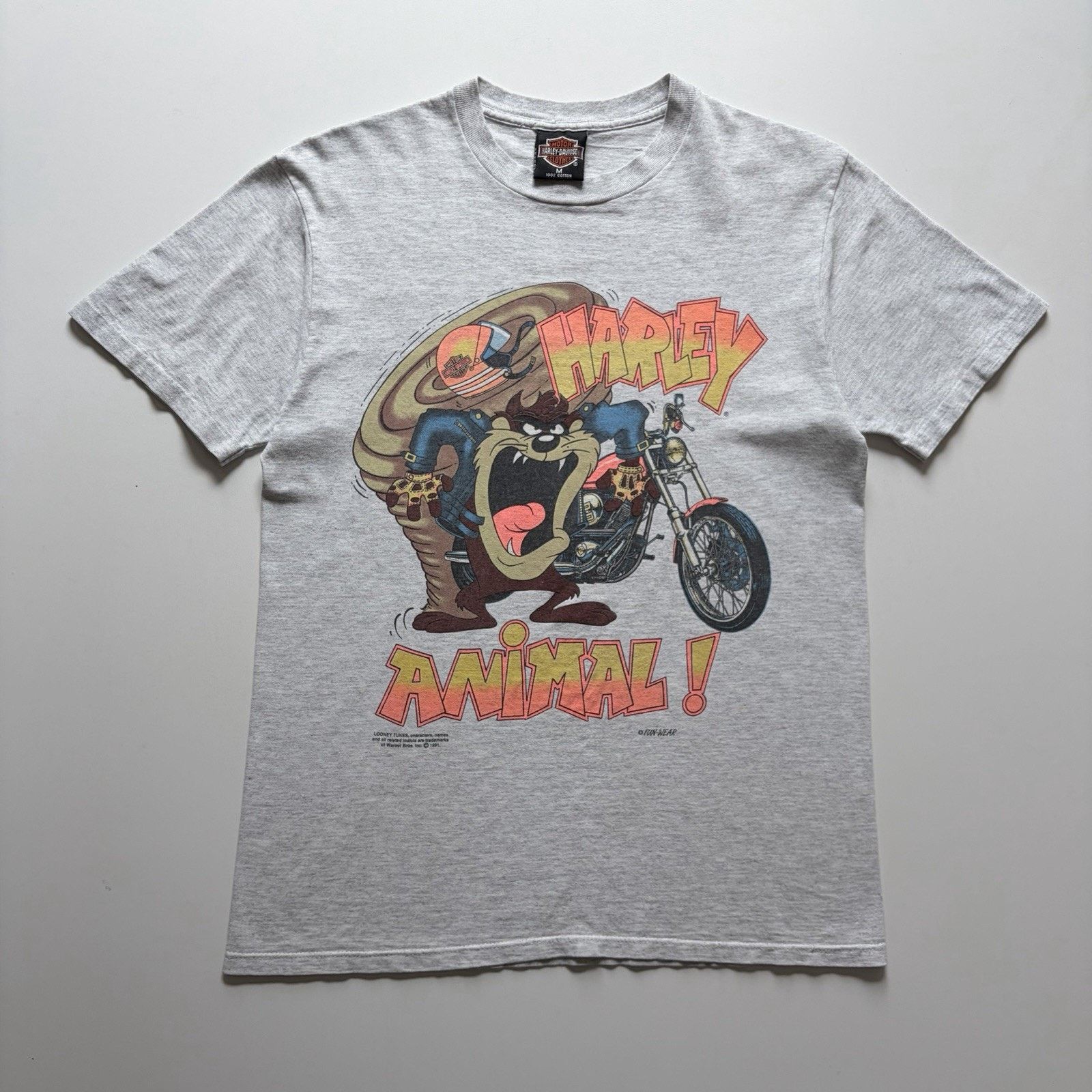 Harley Davidson 90s Harley Davidson Taz Looney Tunes T Shirt Large