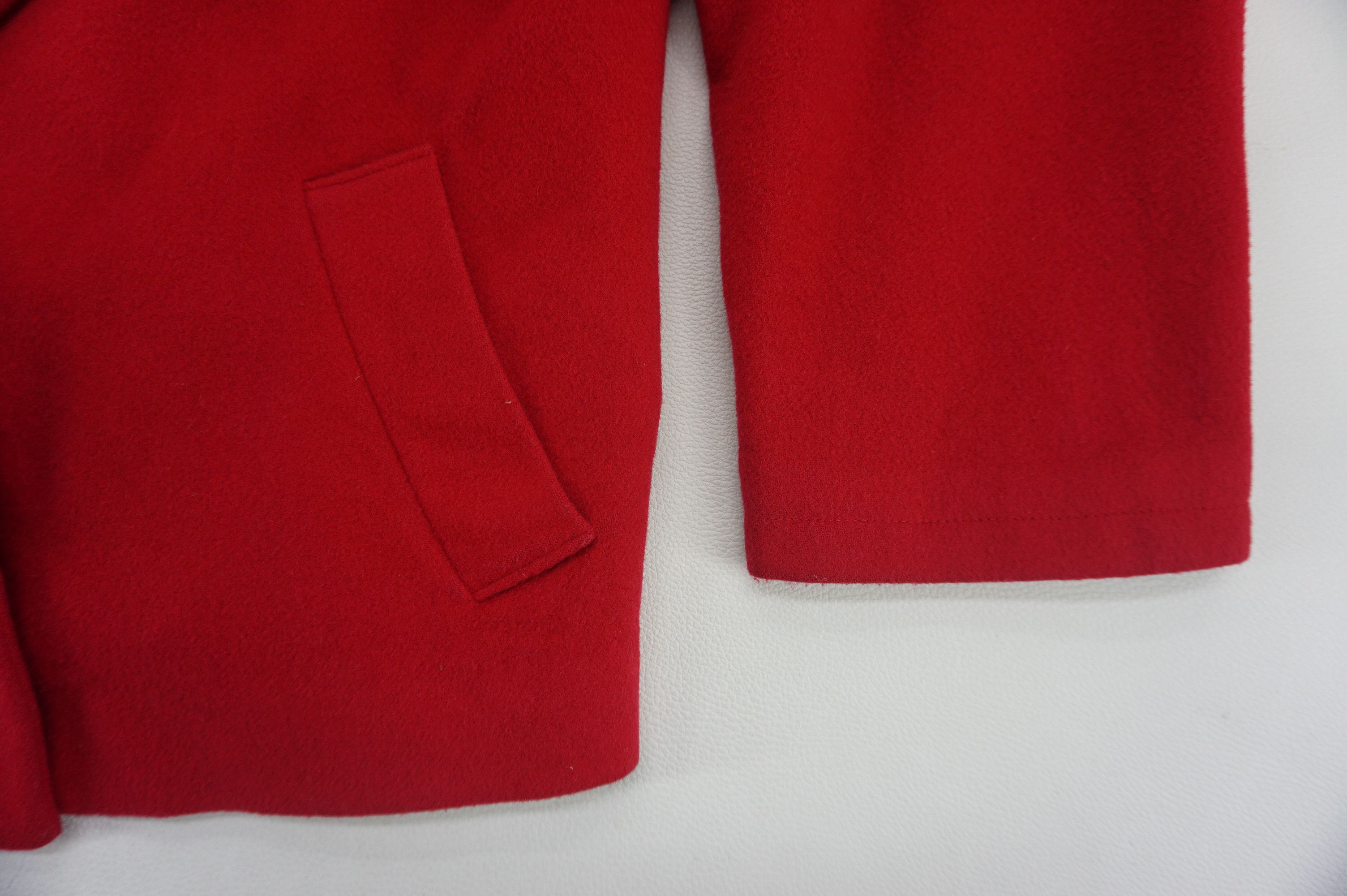 Max Mara Alta Made Jacket Red Wool Sailor Coat Size S / US 4 / IT 40 - 9 Thumbnail