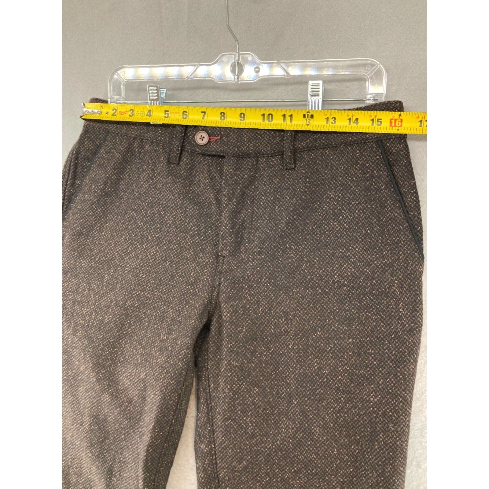 Robert Graham Robert Graham Classic Women's Trouser Pants 32 Brown Herringbone Dress Pants Size 24" / US 00 / IT 34 - 2 Thumbnail