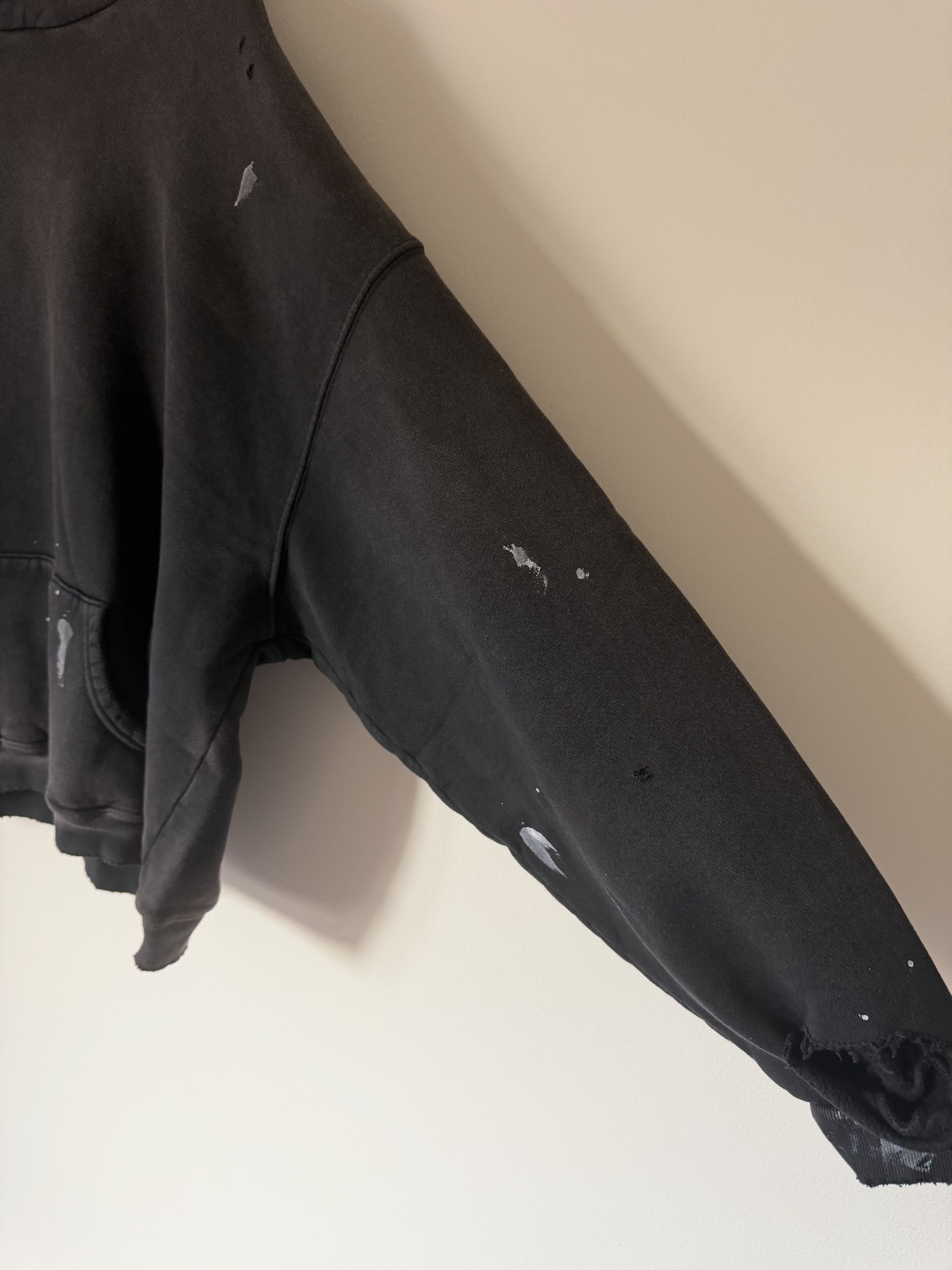 Akimbo Club Akimbo Club Watch Peeker Distressed Hoodie Sun Faded Black Size US L / EU 52-54 / 3 - 4 Thumbnail