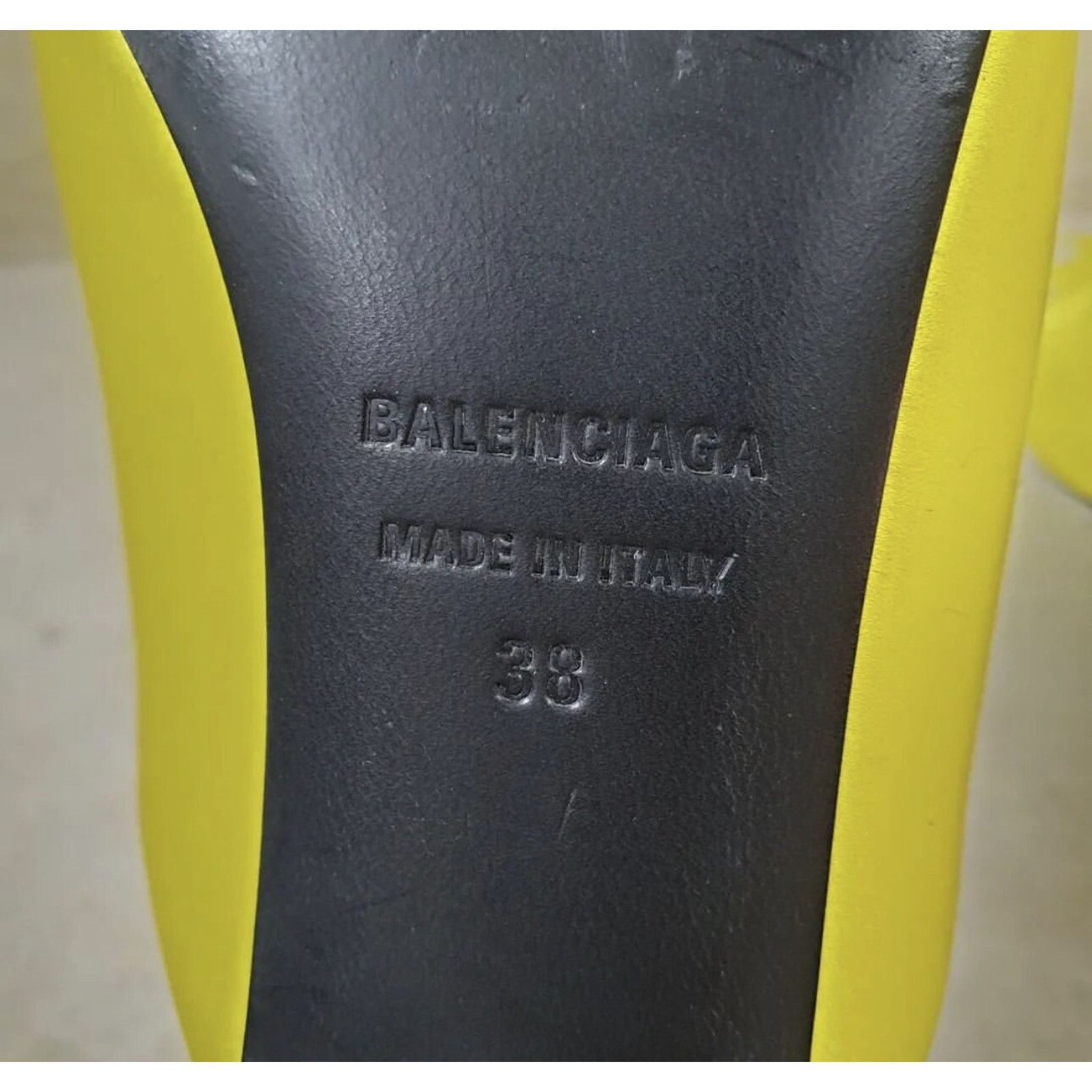 Balenciaga Balenciaga Yellow Textile Mules Sz.38 Size US 8 / IT 38 - 5 Thumbnail