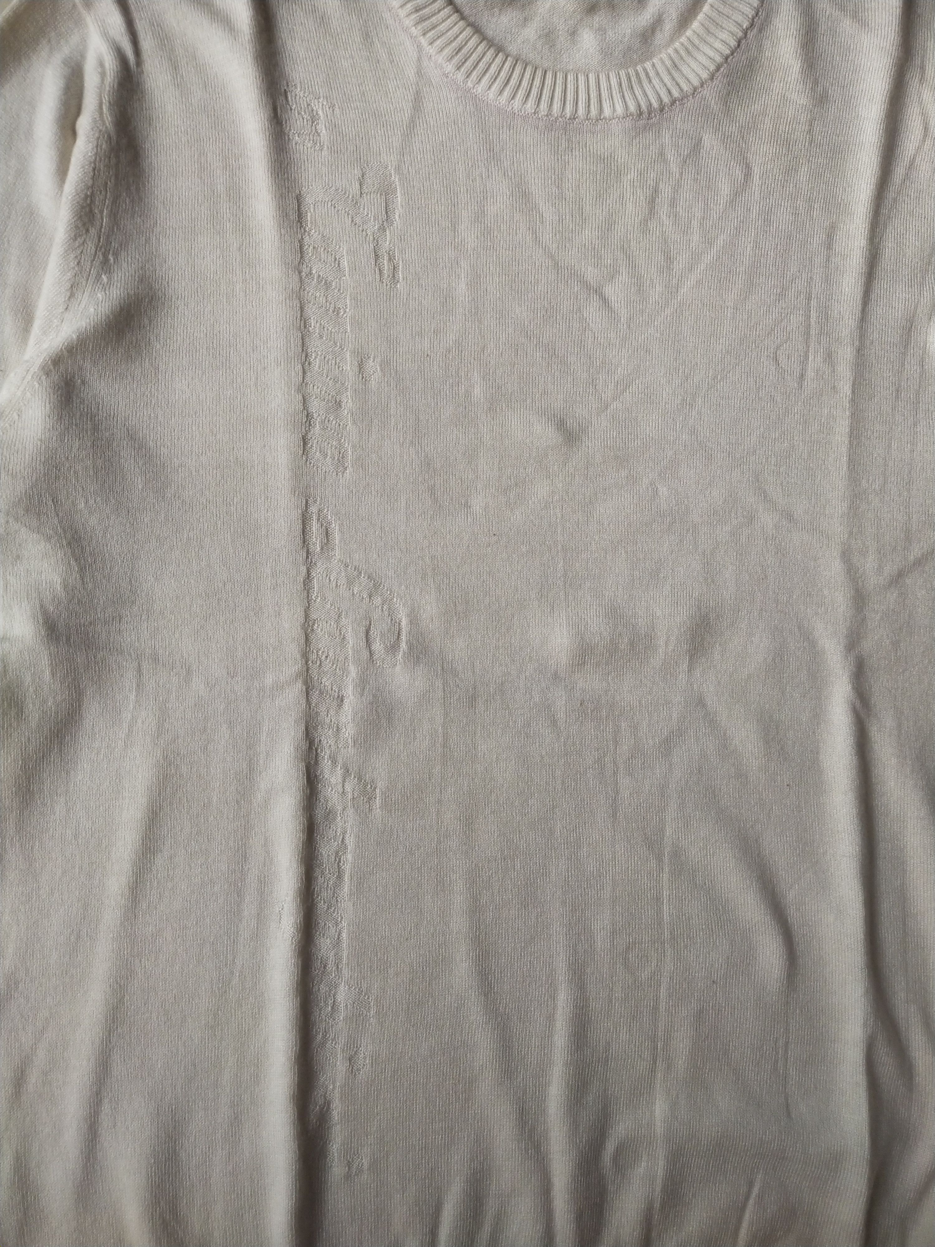 Lamborghini Tonino Lamborghini Ivory Knit Sweater Cashmere Blend Size L / US 10 / IT 46 - 2 Thumbnail