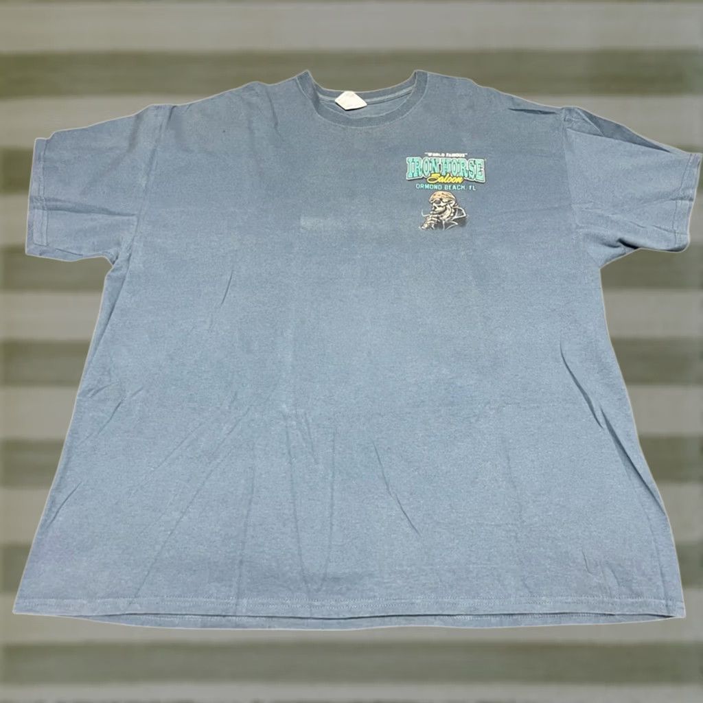 Gildan Iron Horse Saloon Biketoberfest Motorcycle Biker Pocket Shirt 2013 Ormond XXL Size US XXL / EU 58 / 5 - 1 Thumbnail