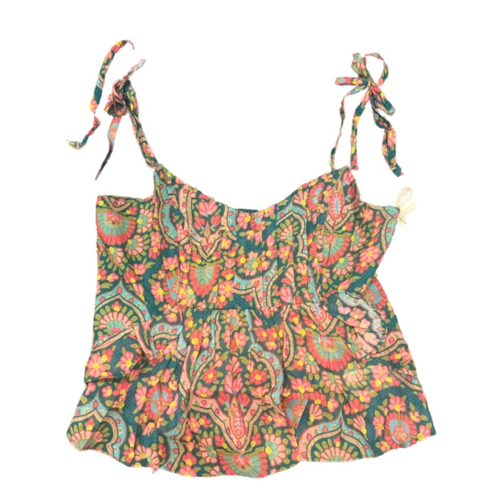 MOTHER MOTHER The Roam Free Floral Cotton Camisole - Under the Rug Size M / US 6-8 / IT 42-44 - 4 Thumbnail