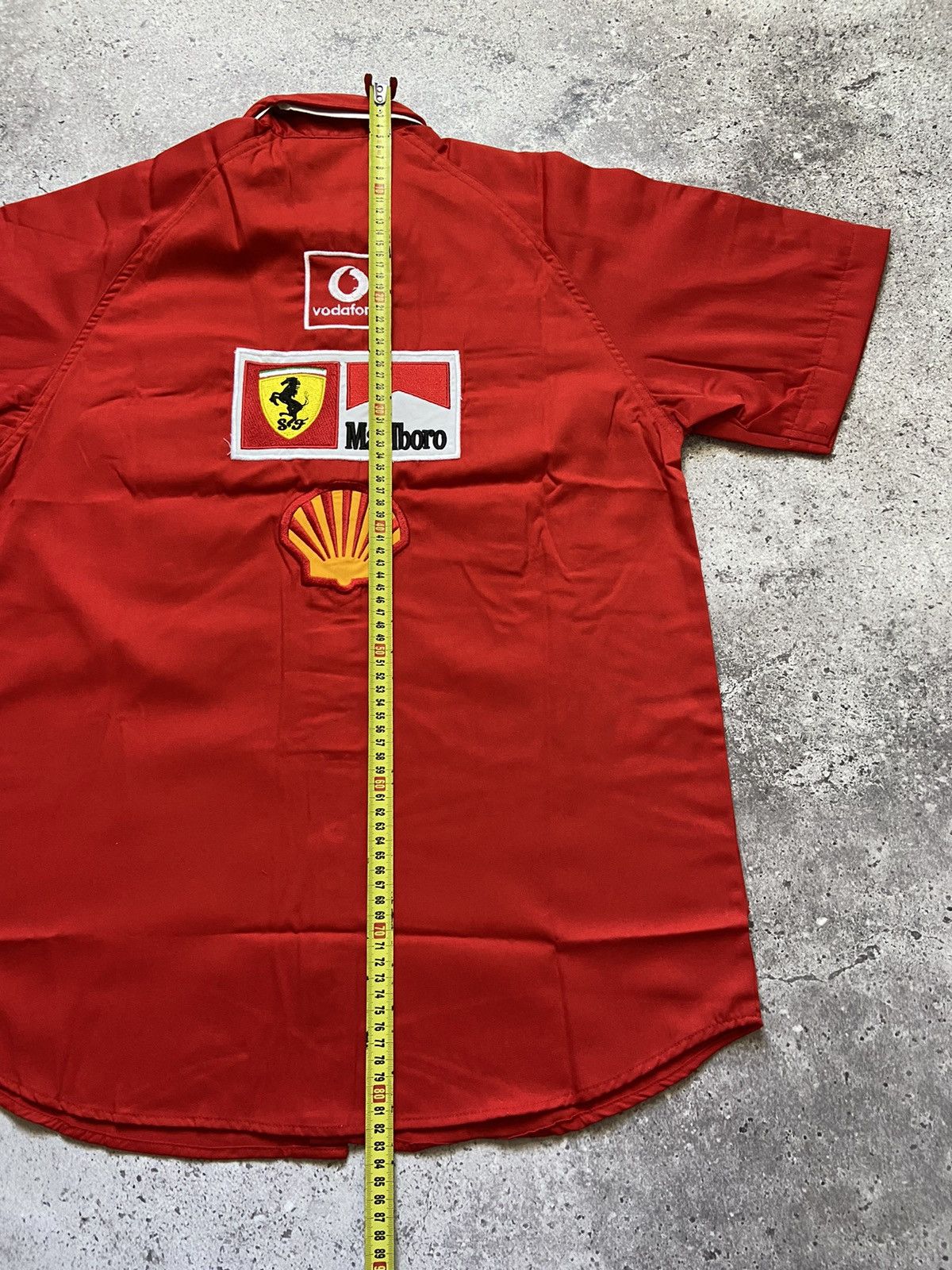 Ferrari Vintage 90s FERRARI Marlboro Vodafone NEW Shirt Size US L / EU 52-54 / 3 - 7 Thumbnail