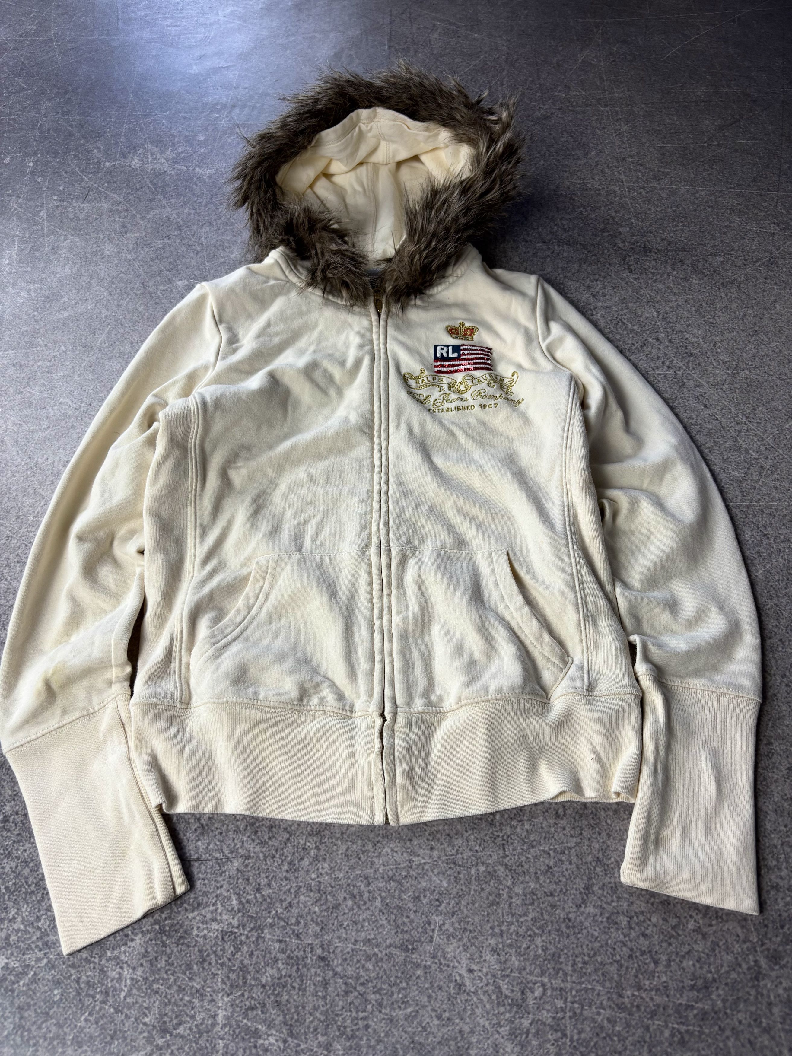 Polo Ralph Lauren Polo Ralph Lauren Flag USA Zipper Fur Hoodie LGB style Size US XS / EU 42 / 0 - 1 Thumbnail