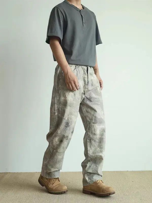 Japanese Brand Vintage Camouflage Loose Fit Workwear Casual Pants Size US 34 / EU 50 - 3 Thumbnail