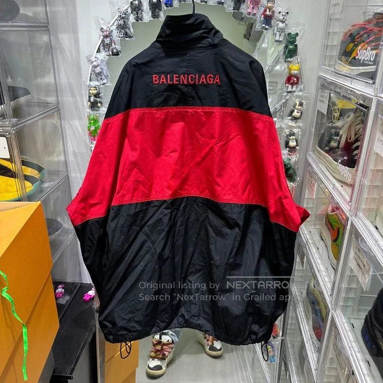 Balenciaga Balenciaga Black Red Embroidered Jacket. Size US L / EU 52-54 / 3 - 2 Thumbnail