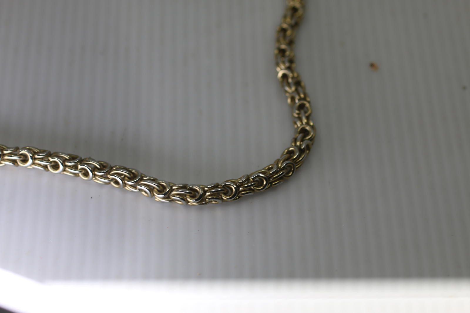 Unknown London Vintage Gold Tone Byzantine Link Chain Necklace Lobster 12" Size ONE SIZE - 2 Thumbnail