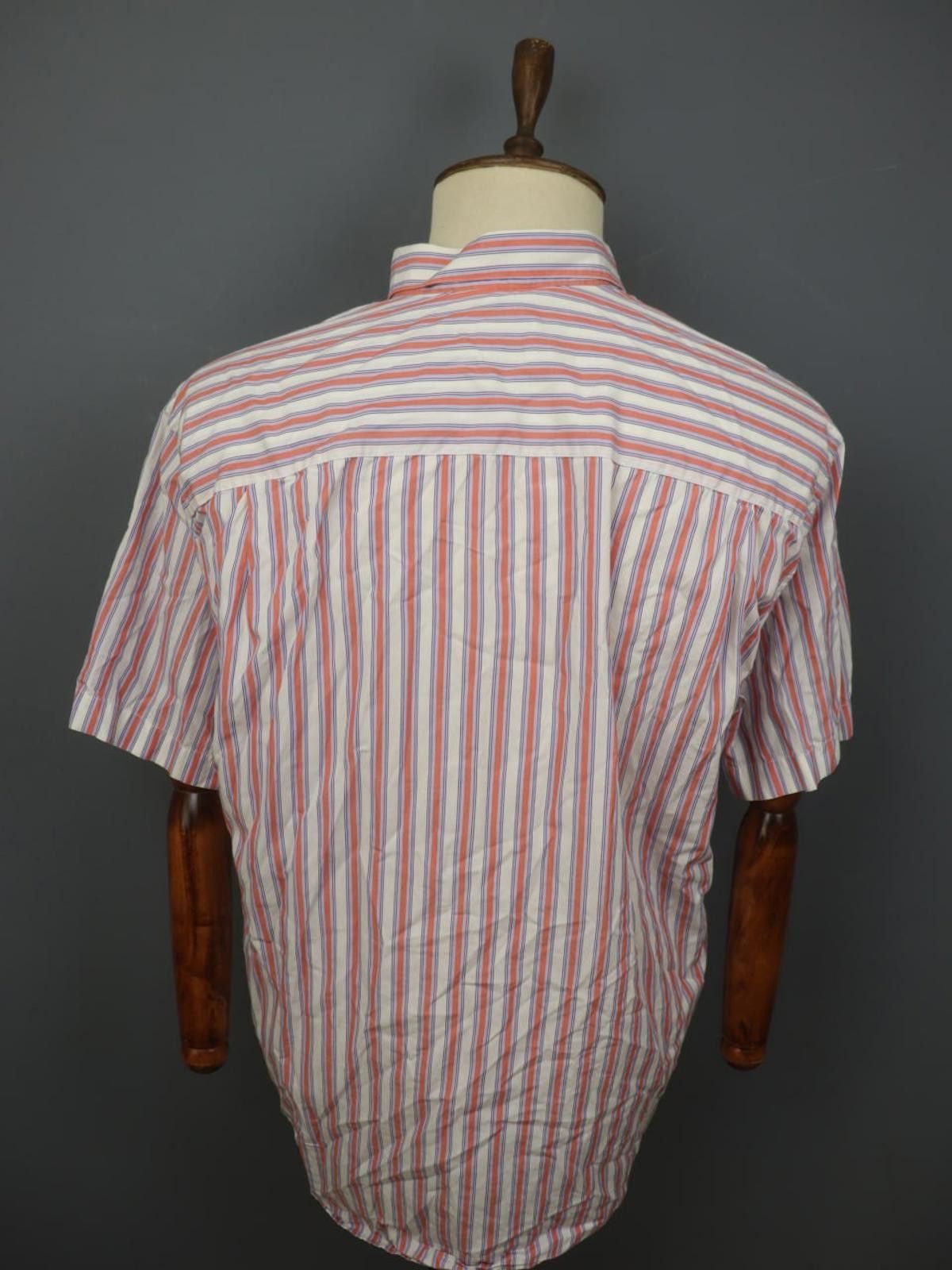 Lacoste Lacoste Multi Striped Collared Chest Button-Up Shirt Size 46 Size US M / EU 48-50 / 2 - 2 Thumbnail
