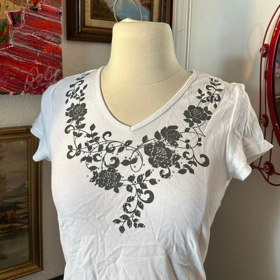 Other unity world wear floral black white graphic shirt Size M / US 6-8 / IT 42-44 - 2 Thumbnail