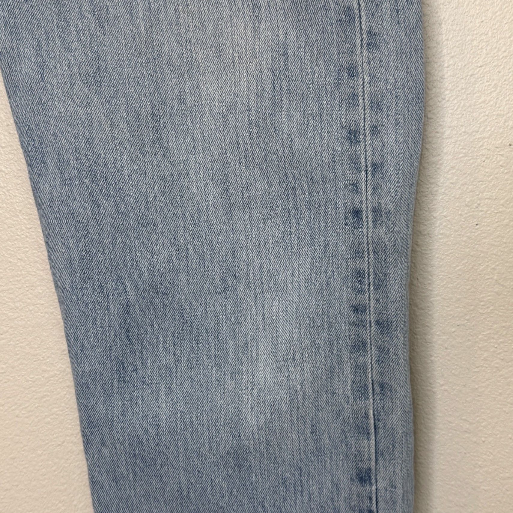 Levi's Levi's 501 Jeans Mens Sz 34x30 Light Wash Red Tab Button Fly Straight Leg 5-Pocket Denim Cotton Size US 34 / EU 50 - 5 Thumbnail