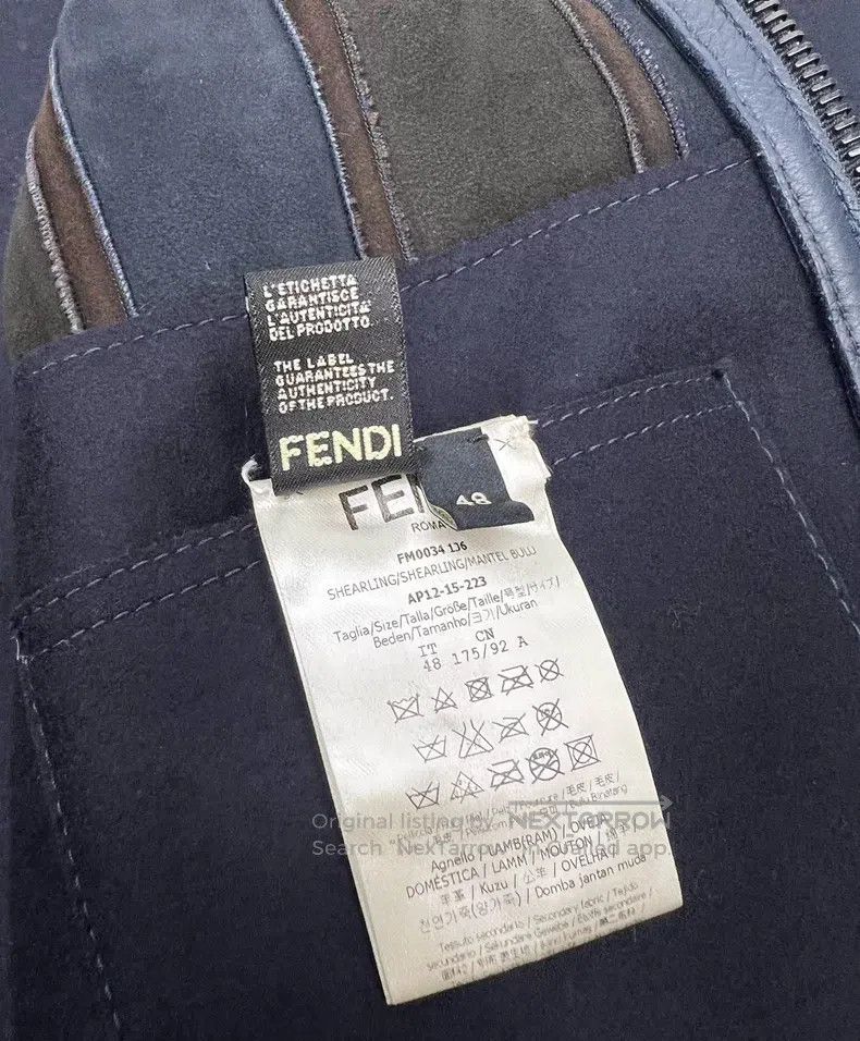 Fendi Fendi Fur Trimmed Bomber Jacket, Sheepskin, Cashmere Blend Size US M / EU 48-50 / 2 - 8 Thumbnail