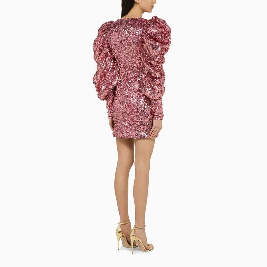 ROTATE o1d2blof0924 Mini Dress in Pink Size S / US 4 / IT 40 - 3 Thumbnail