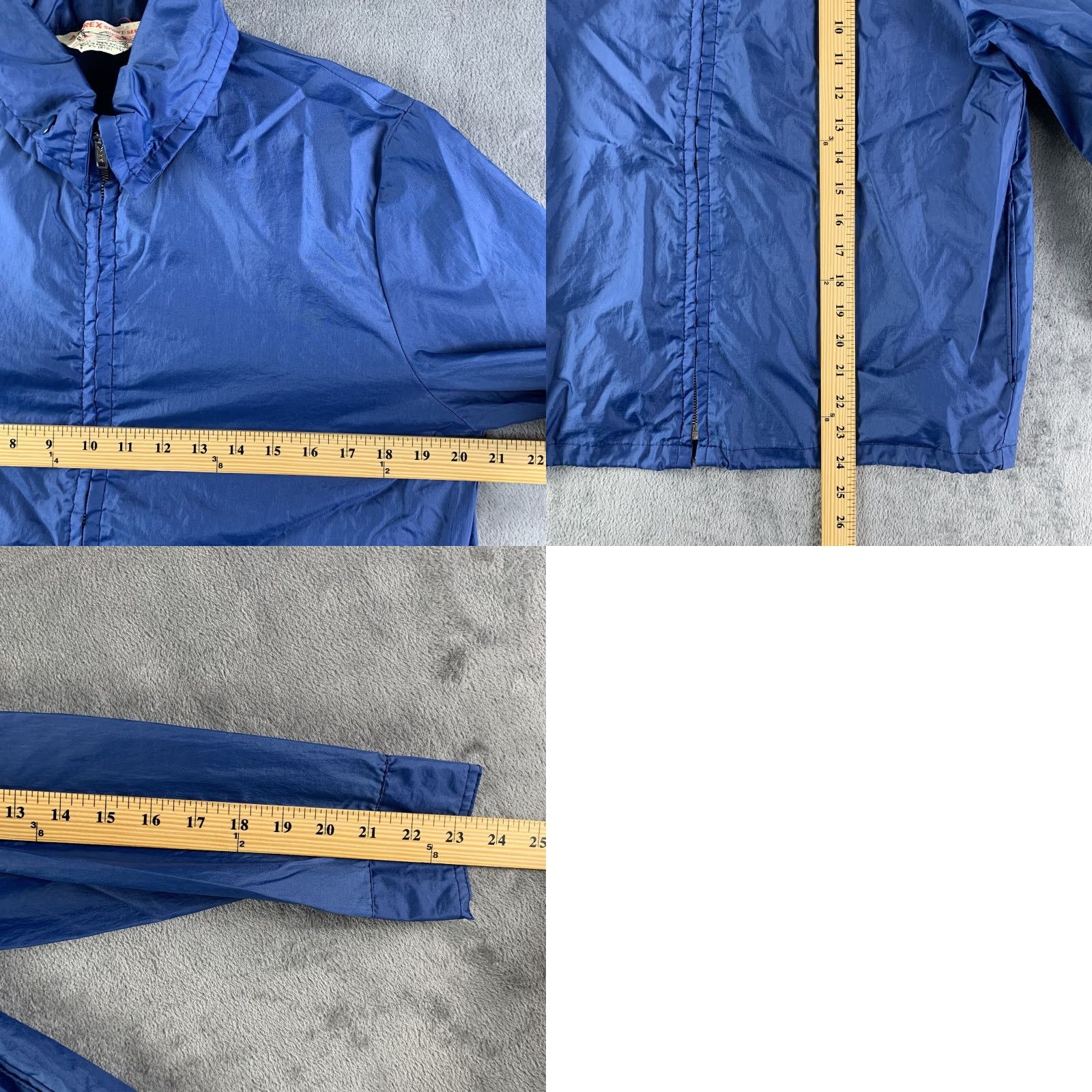 Vintage VINTAGE Amerex Sport Series Jacket Windbreaker Full Zip Blue Mens L 80s 70s Nylon Logo Size L / US 10 / IT 46 - 8 Thumbnail