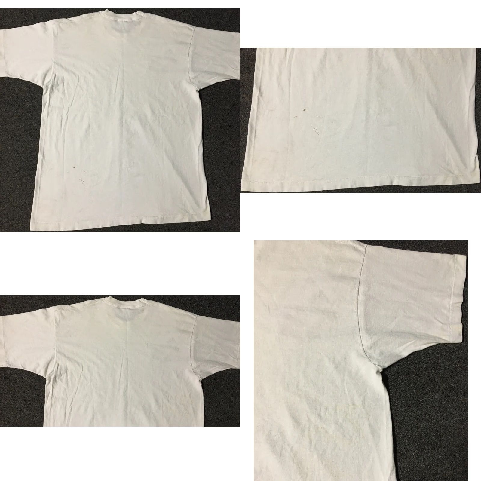 Vintage VINTAGE 90s Visualize Whirled Peas World Peace Faded Shirt 2XL White Men T-Shirt Grunge Humor Size US XXL / EU 58 / 5 - 8 Thumbnail