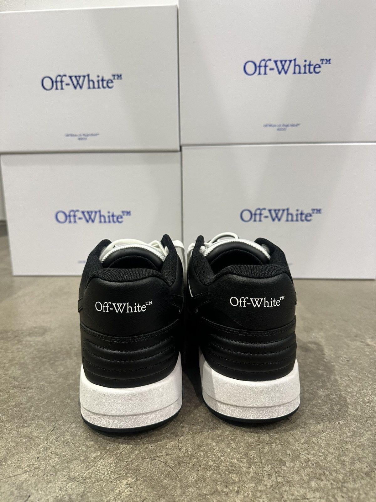Off-White OFF-WHITE - Out of Office White Black Sneakers Size US 11 / EU 44 - 4 Thumbnail