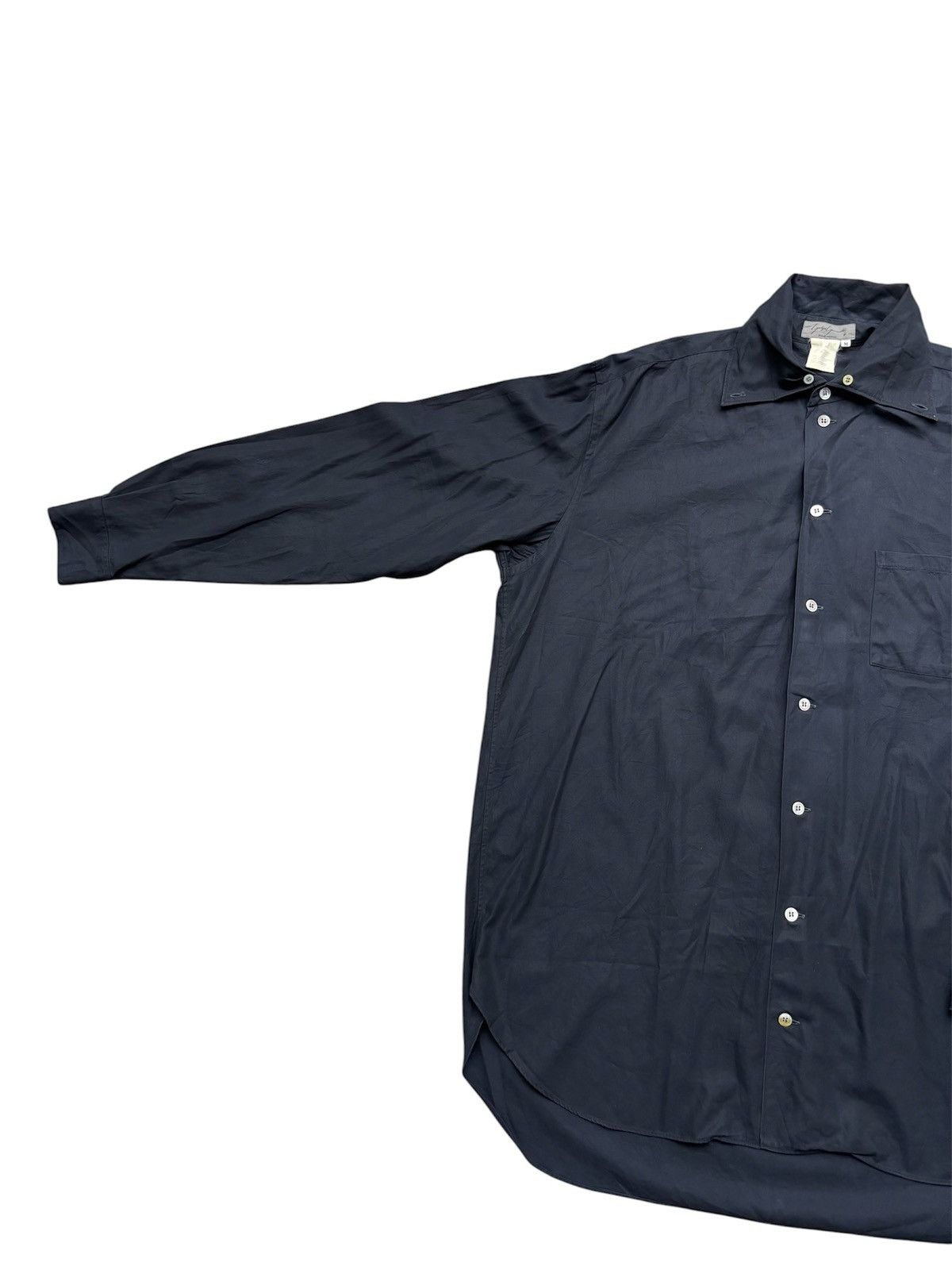 Yohji Yamamoto 1980s Pour Homme Oversized Button Shirt Size US M / EU 48-50 / 2 - 5 Thumbnail