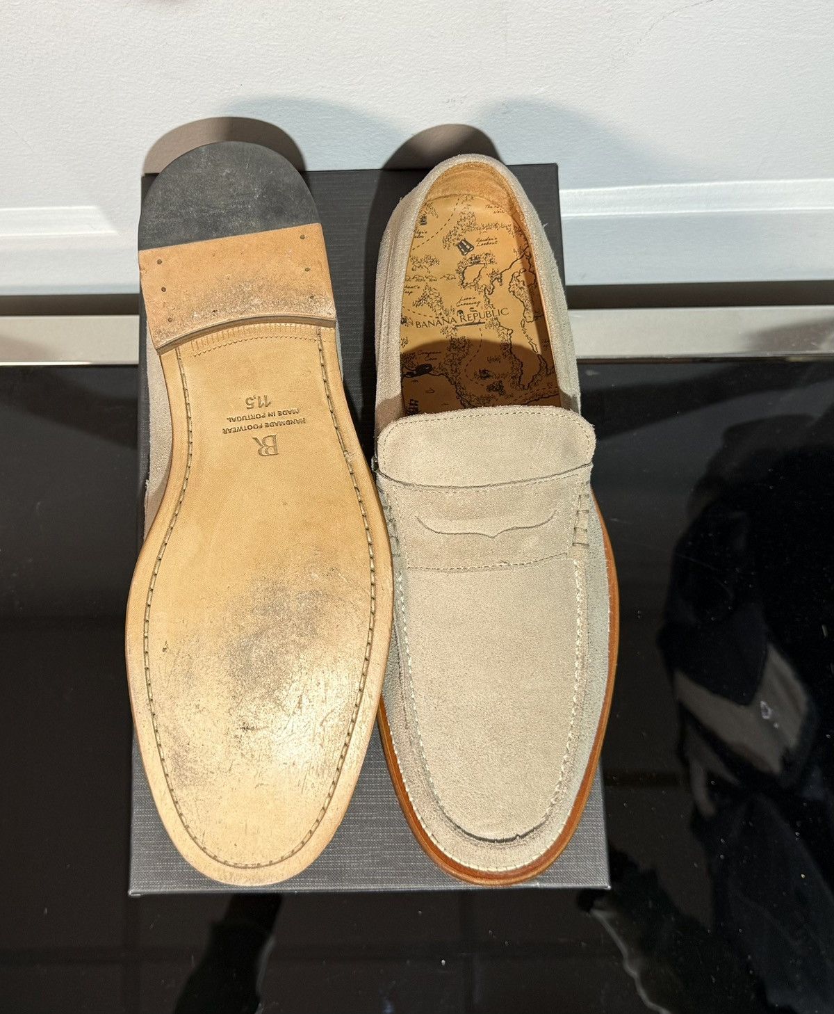 Banana Republic Banana Republic | Suede Penny Loafer Size US 11.5 / EU 44-45 - 6 Thumbnail