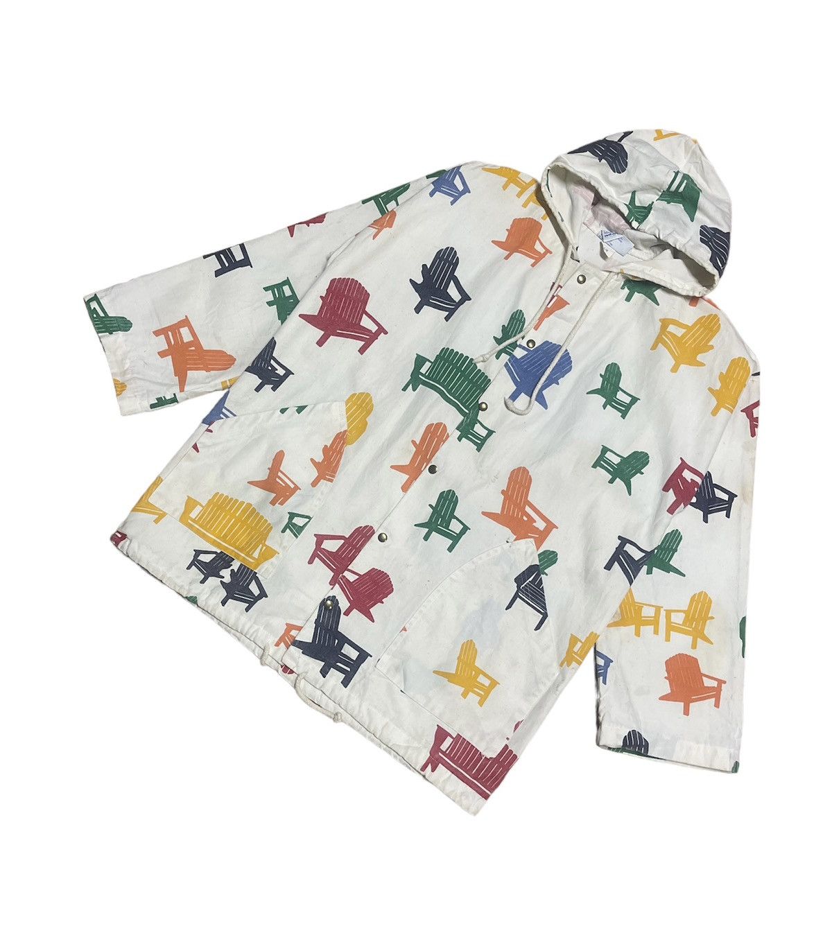 Michigan Rag Co. Jacket Adirondack Chair Print, Snap Closure