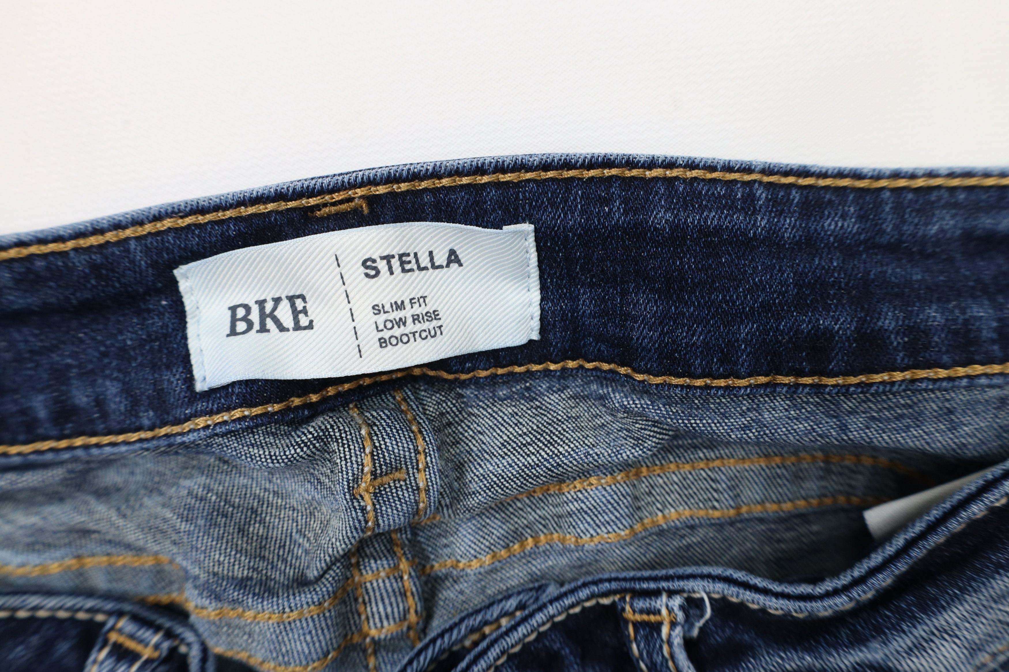 Vintage Buckle BKE Stella Slim Fit Low Rise Bootcut Denim Jeans Size 27" / US 4 / IT 40 - 6 Thumbnail
