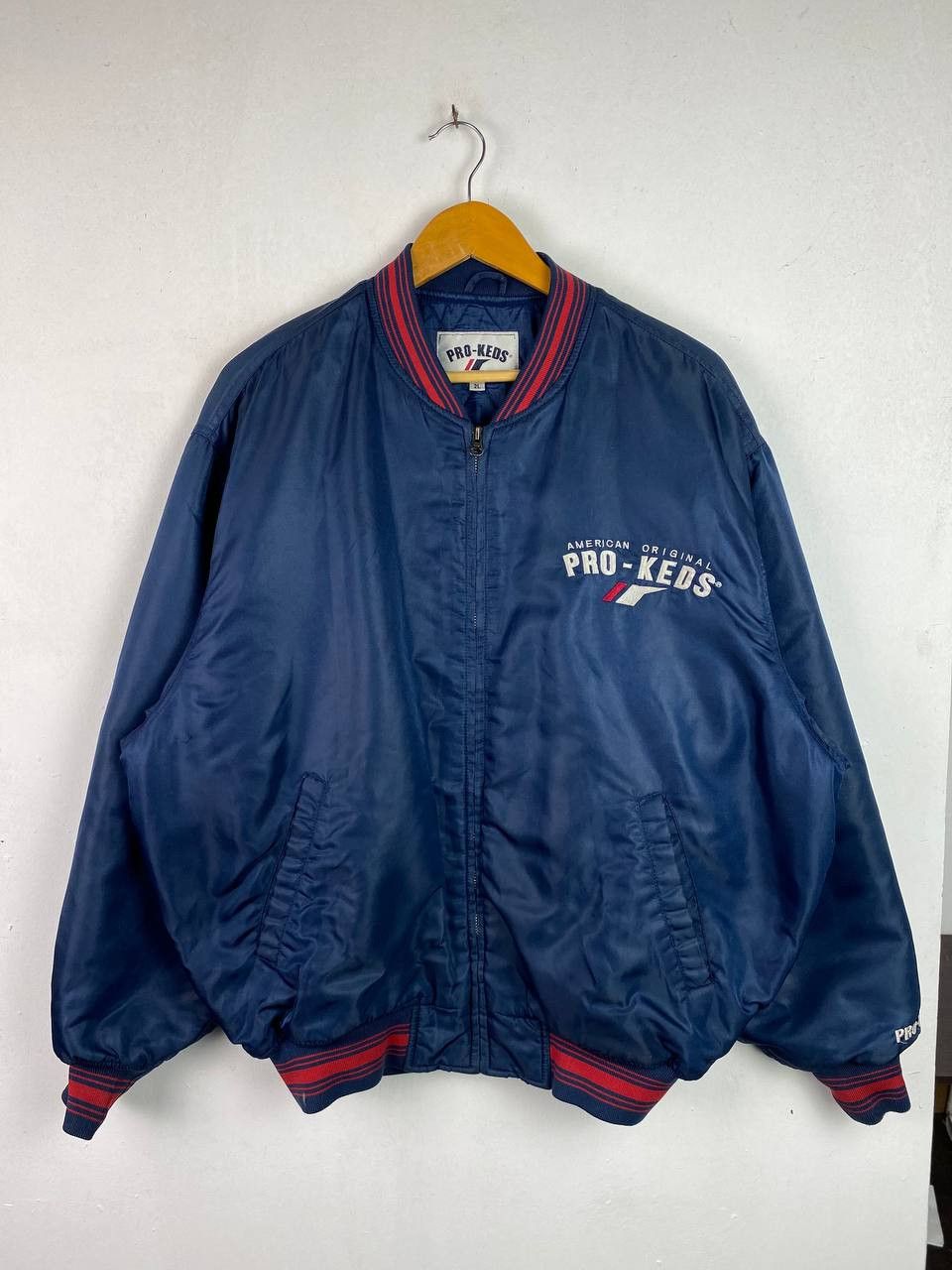 vintage pro keds bomber jacket quilted lining