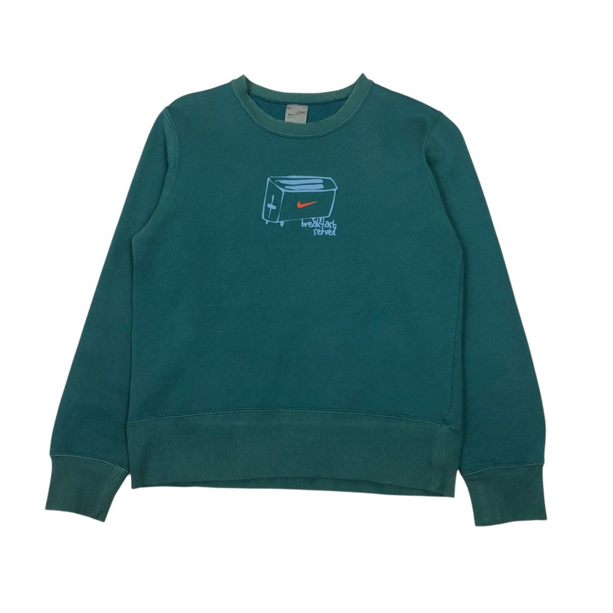 Nike 🔥VINTAGE JUMPER SWEATSHIRT NIKE BIG SWOOSH Size L / US 10 / IT 46 - 1 Thumbnail
