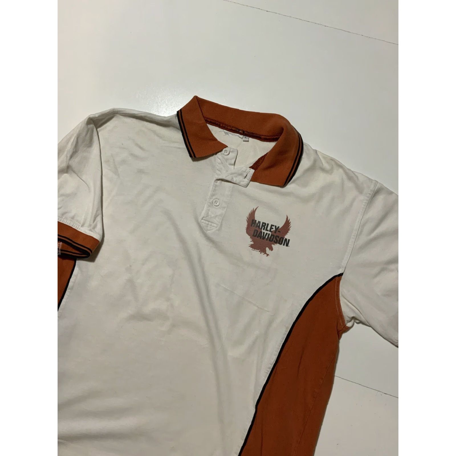 Harley Davidson Harley-Davidson Polo Shirt Sz.L Biker Myrtle Beach Motorcycles Eagle 2007 Collared Shirt Multicolor Mens Size US L / EU 52-54 / 3 - 4 Thumbnail