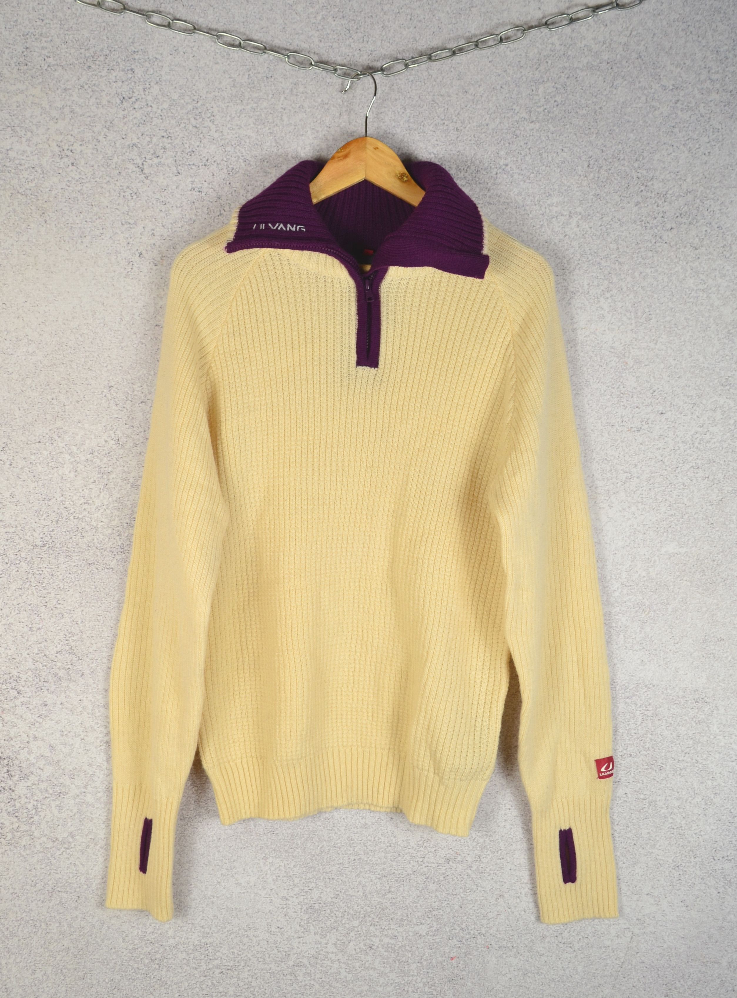 Ulvang Ulvang Heavy Knit Rav Half Zip Wool Sweater Norway Size US L / EU 52-54 / 3 - 2 Thumbnail