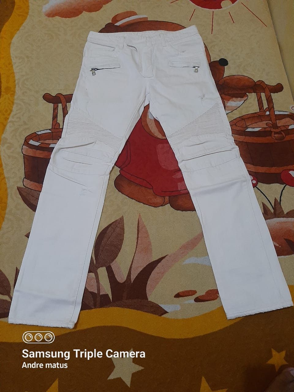 Balmain Balmain Light pink bikers jeans Size US 30 / EU 46 - 2 Thumbnail