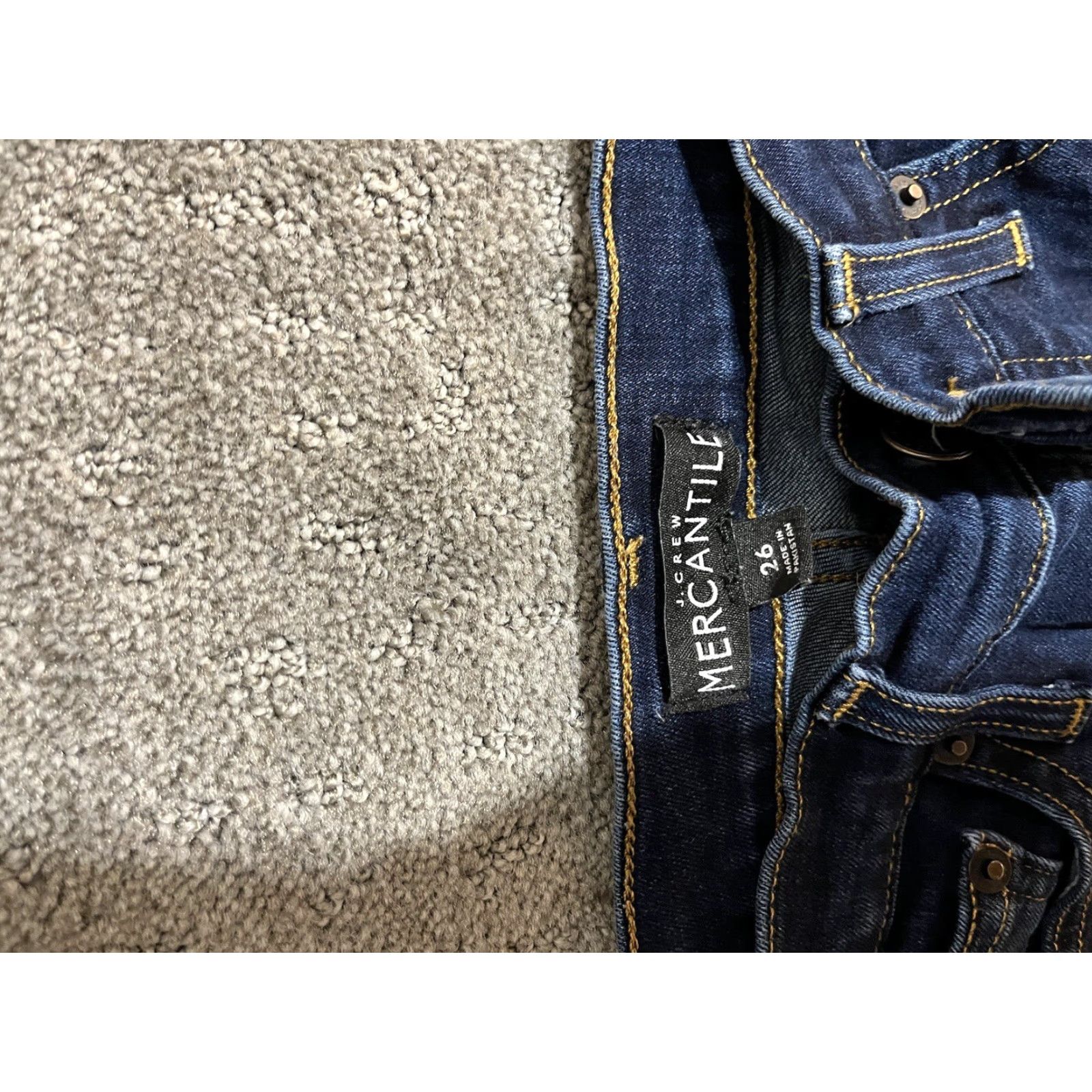 J.Crew VINTAGE J.CREW Women's Skinny Jeans 9" High-Rise Rinse Wash Size 26 Blue- Denim Pants, Elegant Fit Size 26" / US 2 / IT 38 - 5 Thumbnail