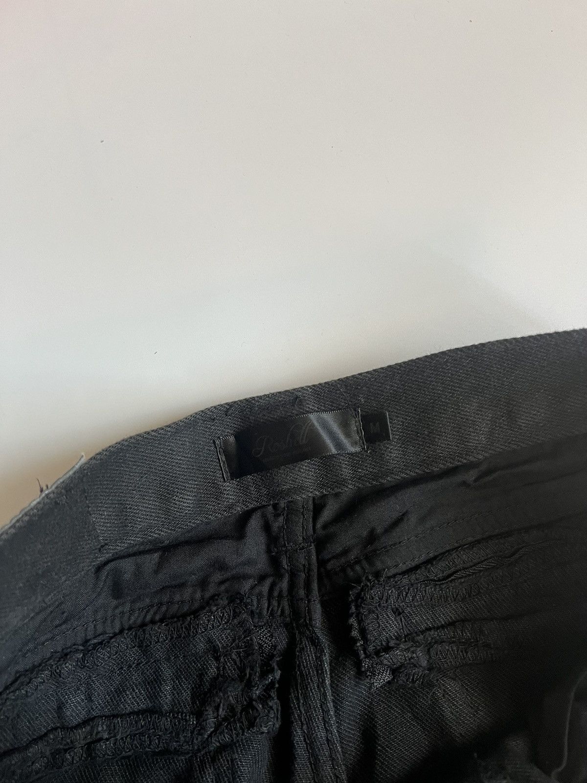 Japanese Brand Roshell Zipper Flare Bondage Distressed Denim Size US 31 - 7 Thumbnail