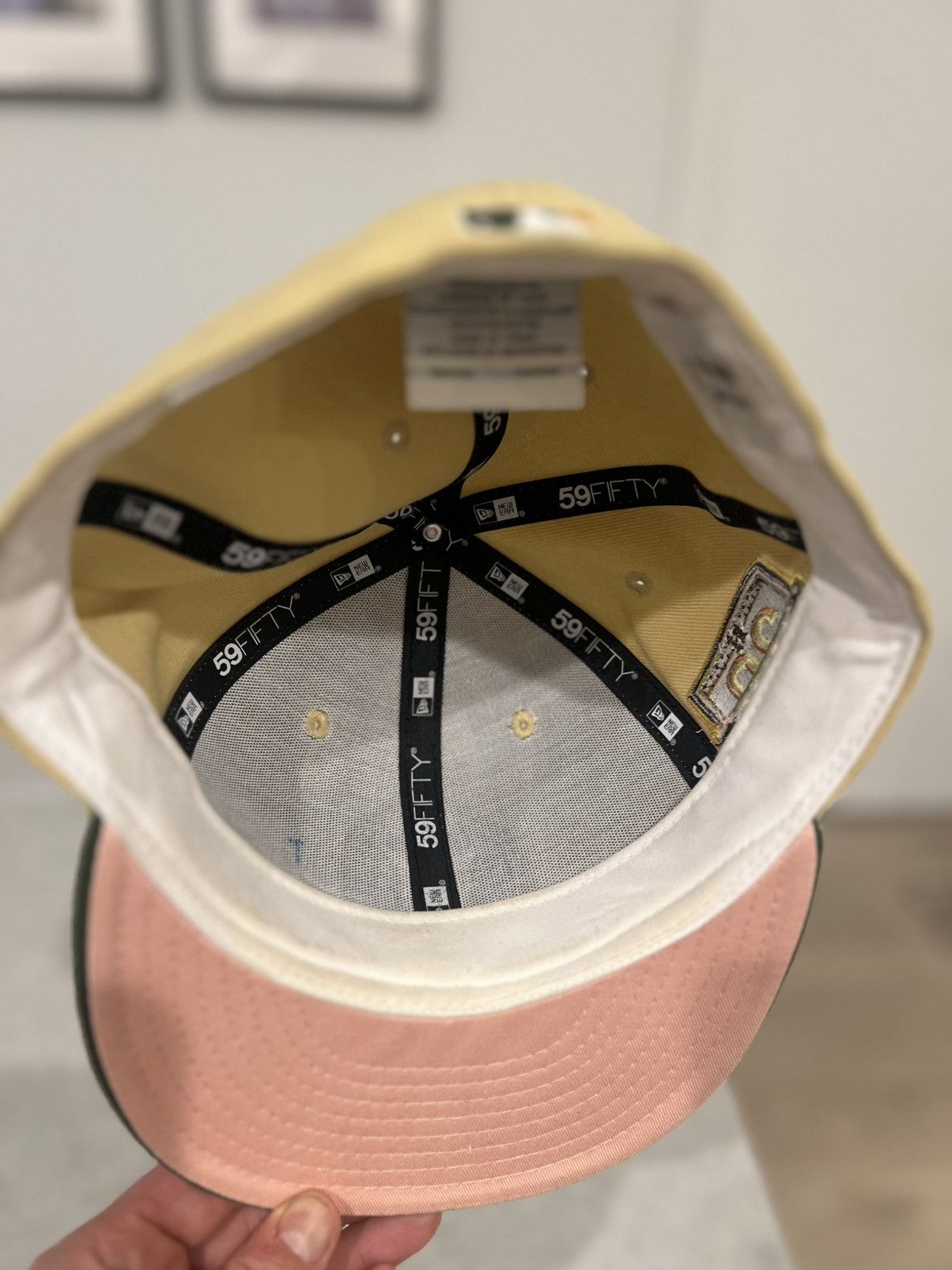 MLB × Vintage Houston Astros Baseball Fitted Hat 7 3/4 New Era Cooperstown Size ONE SIZE - 5 Thumbnail