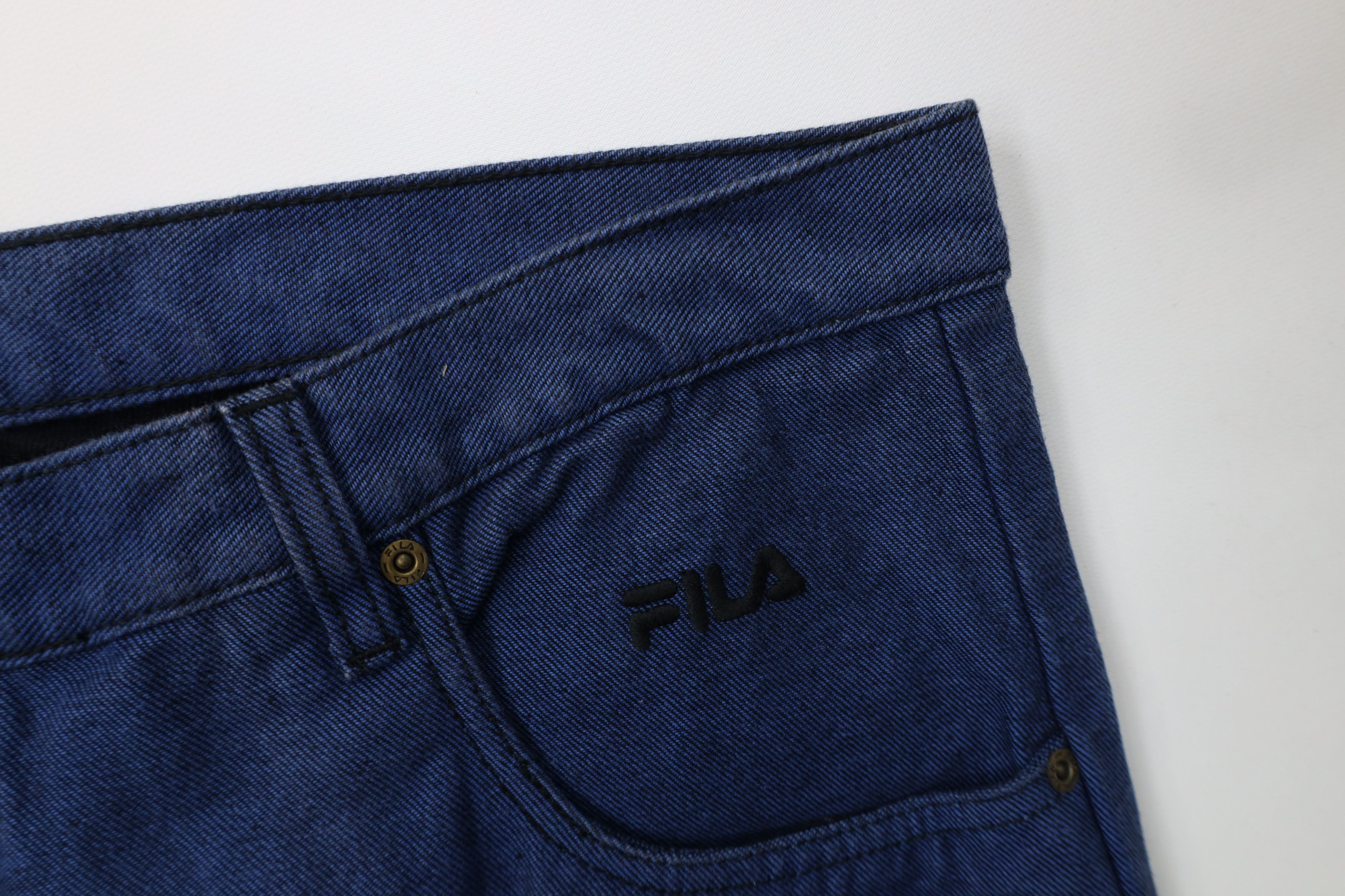 Fila Deadstock Vintage 90s Fila Wide Leg Skateboard Jeans Blue Size US 40 / EU 56 - 5 Thumbnail