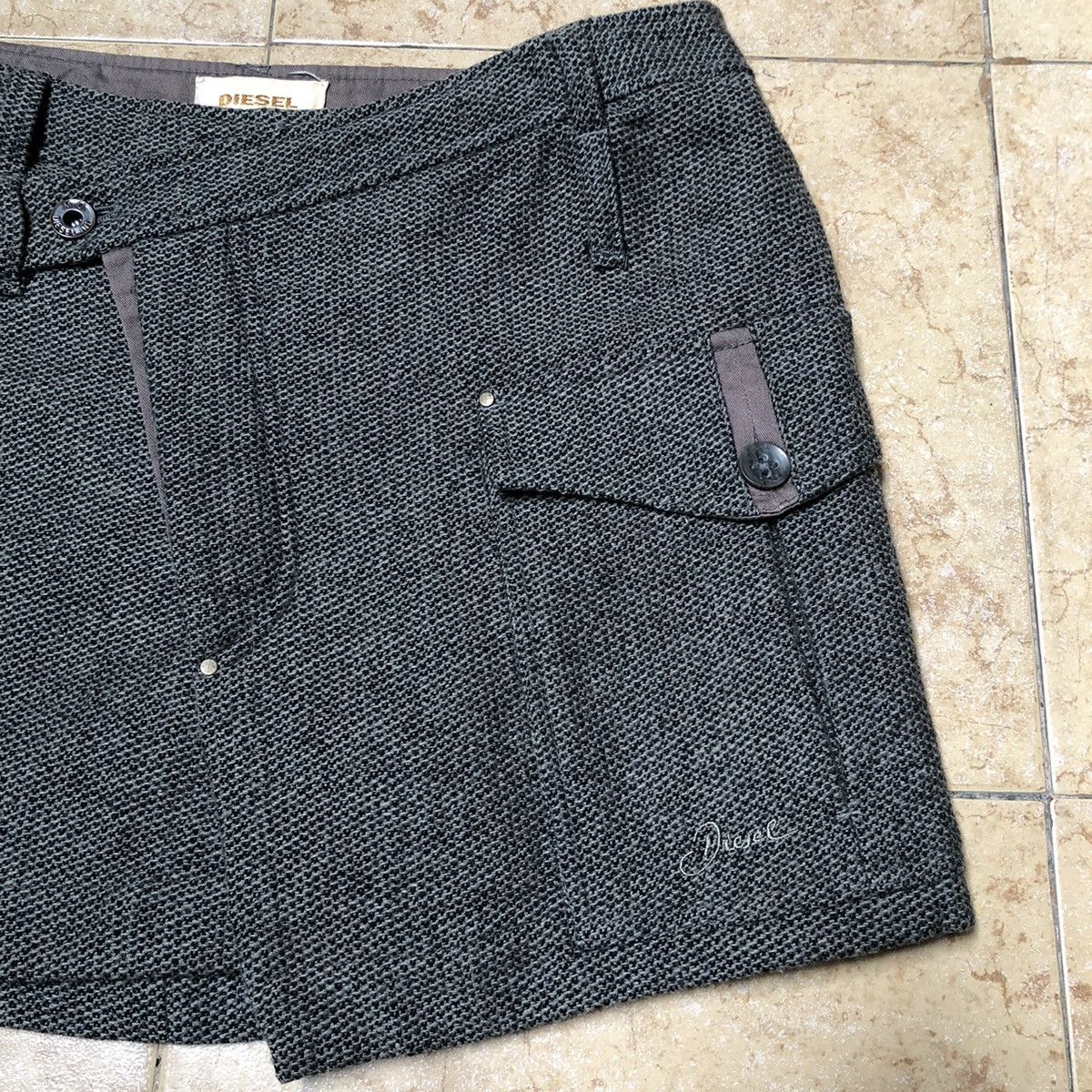 Diesel DIESEL button fly mini skirt Size 29" - 12 Thumbnail