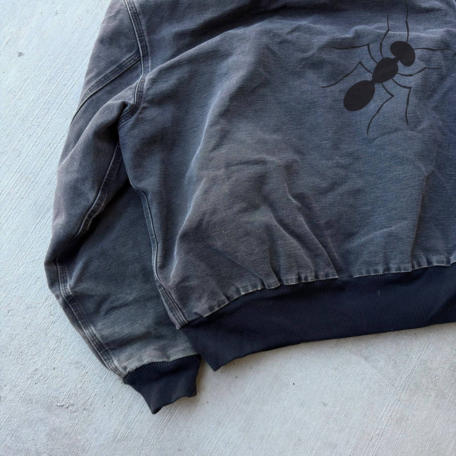 Carhartt × Vintage Vintage Carhartt black hooded work wear jacket Size US L / EU 52-54 / 3 - 7 Thumbnail