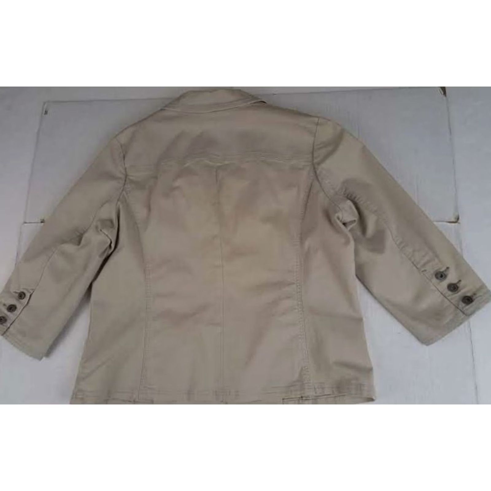 Old Navy VINTAGE Old Navy Beige Blazer Jacket Women Adult XXL Size XXL / US 16-18 / IT 52-54 - 7 Thumbnail