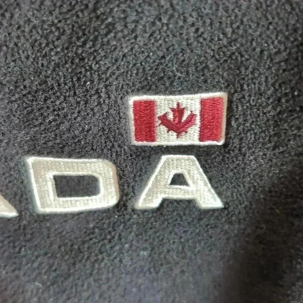 Vintage Kalson Canada black women's fleece jacket medium embroidery Size M / US 6-8 / IT 42-44 - 4 Thumbnail