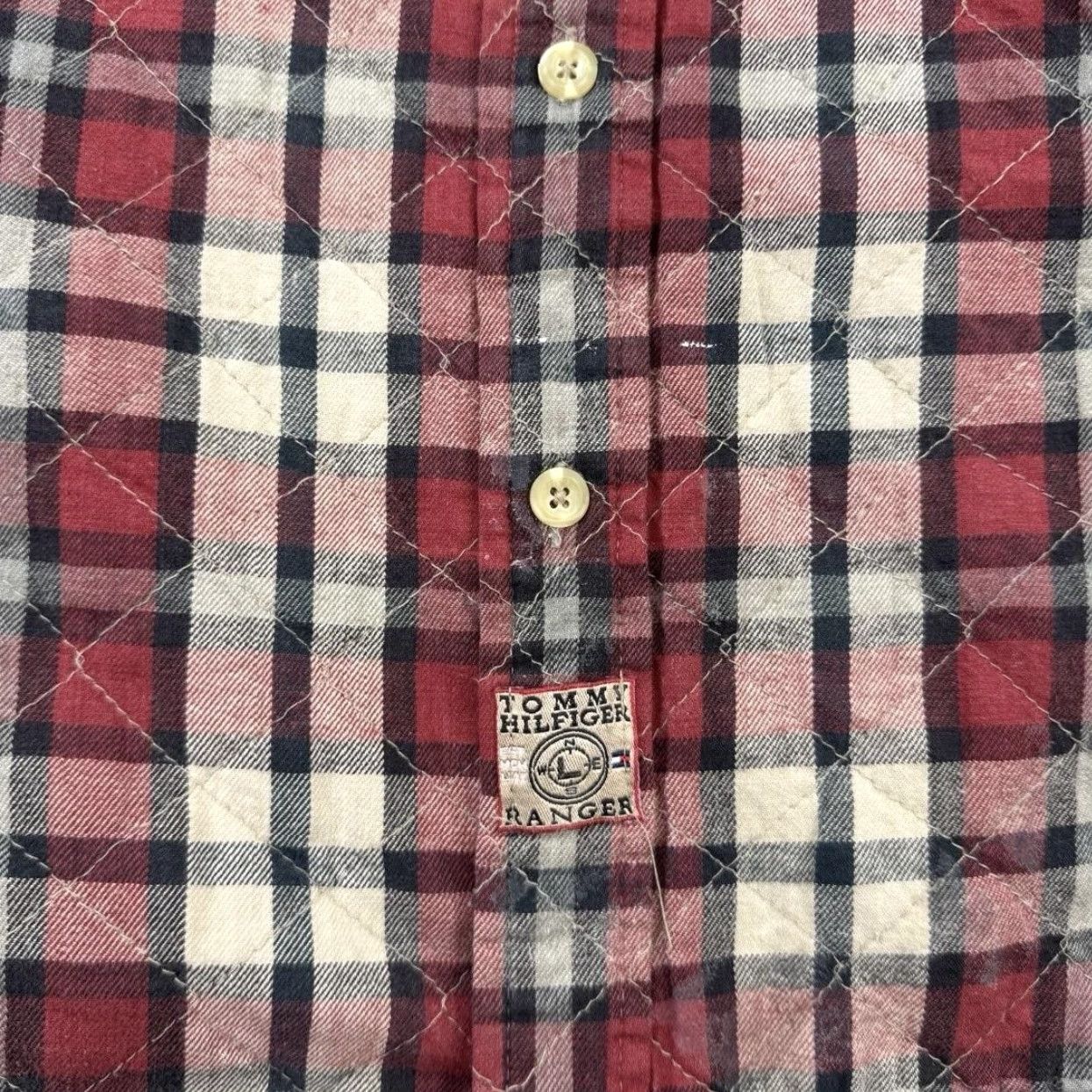 Tommy Hilfiger Tommy Hilfiger Shirt Mens Large Plaid Ranger Quilted Flannel Corduroy Collar Size US L / EU 52-54 / 3 - 3 Thumbnail
