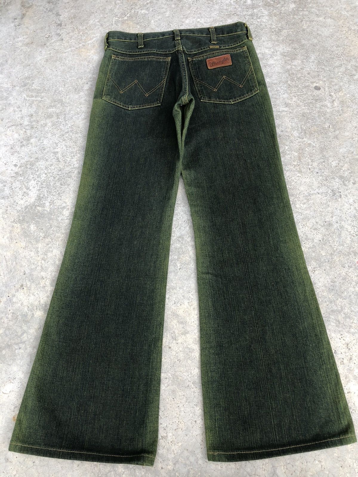 If Six Was Nine Y2k Wrangler Flared Jeans Distressed Size US 29 - 2 Thumbnail