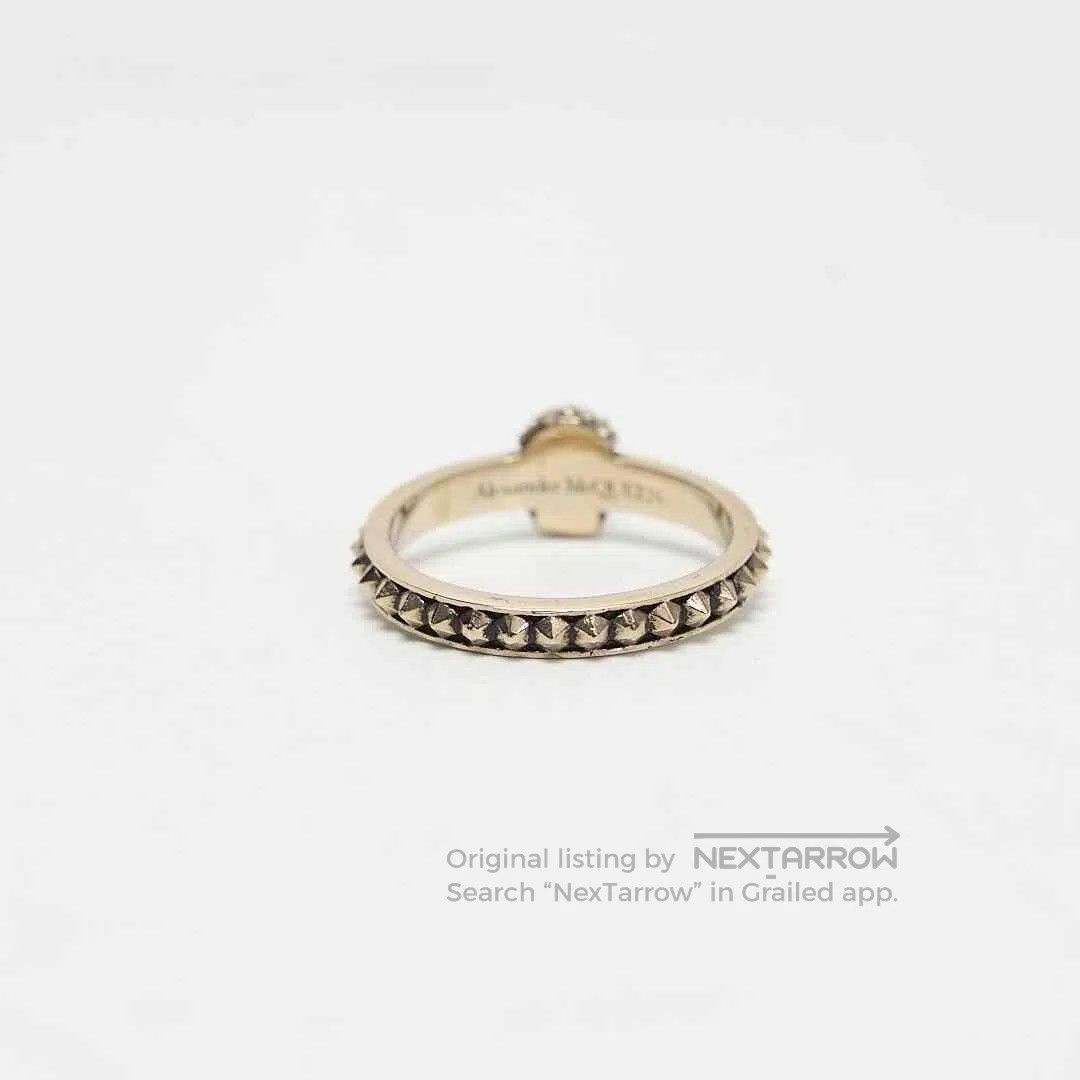Alexander McQueen Alexander McQueen Women's Skull Crystal Ring. Size ONE SIZE - 3 Thumbnail
