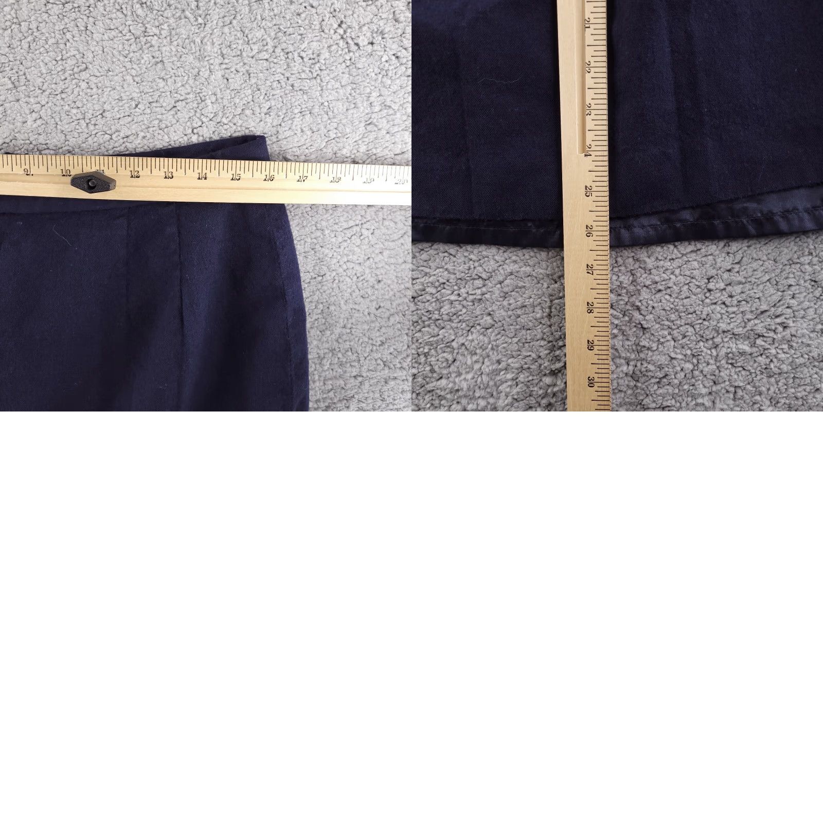 Pendleton Pendleton Navy Blue Wool Pencil Skirt Women's Large Knee Length USA Made Pencil Skirt Womens Wool Pendleton Navy Blue 90s USA Theme Size 36" / US 14 / IT 50 - 8 Thumbnail