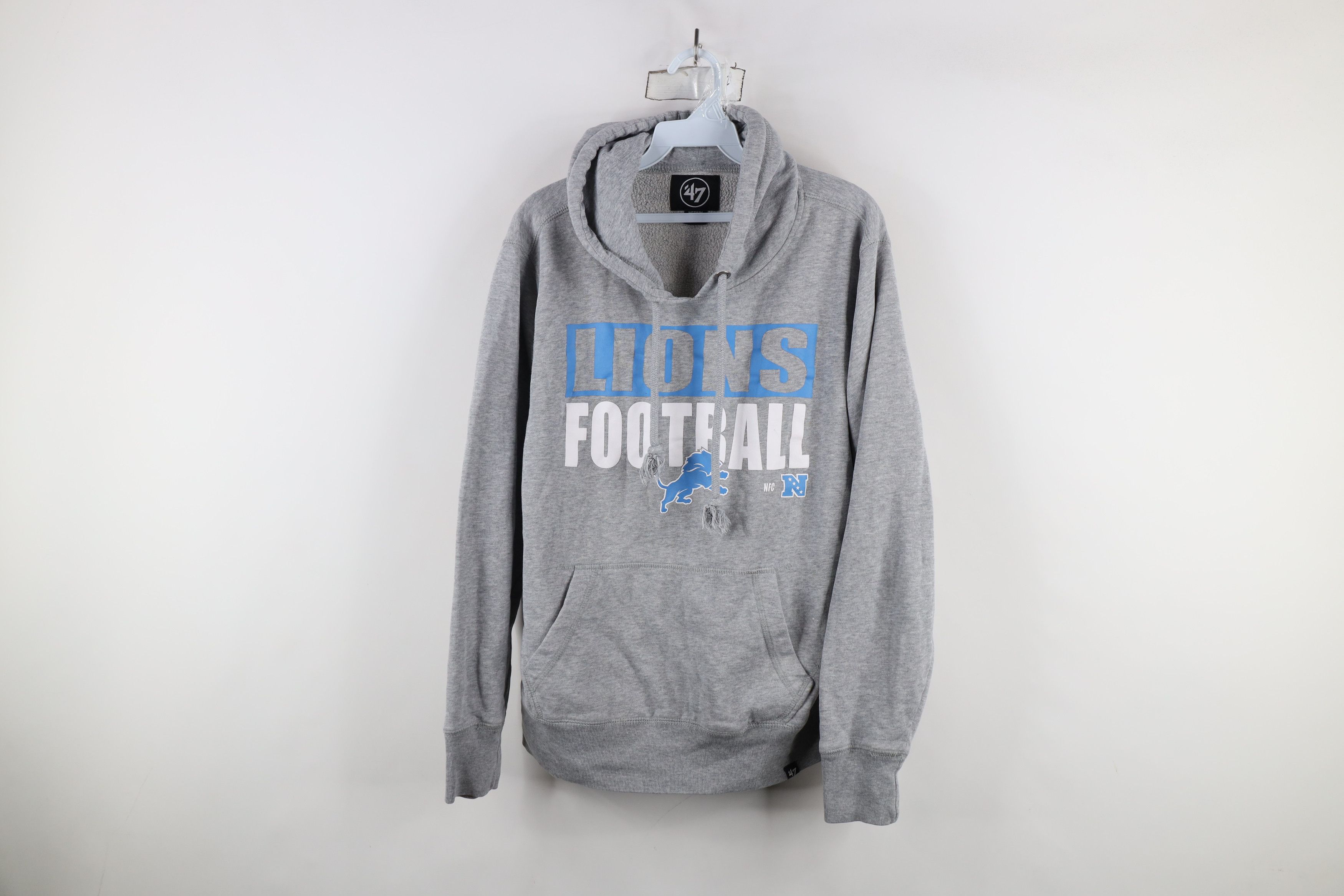 Vintage Vintage Y2K Detroit Lions Football Hoodie Sweatshirt Gray Size US M / EU 48-50 / 2 - 1 Thumbnail