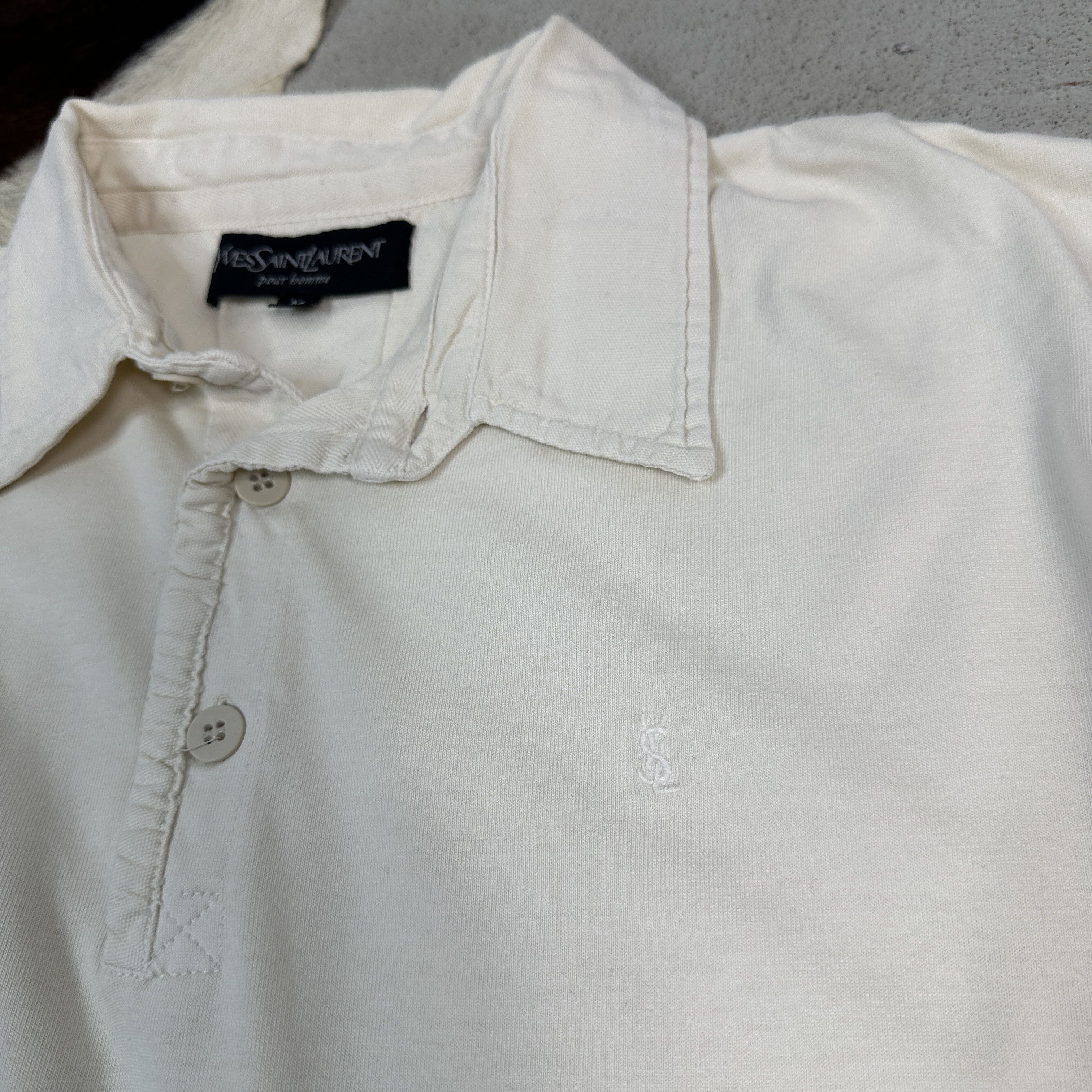 Vintage × Yves Saint Laurent Vintage Y2K Streetwear Yves Saint Laurent Polo T-shirt Size US M / EU 48-50 / 2 - 2 Thumbnail