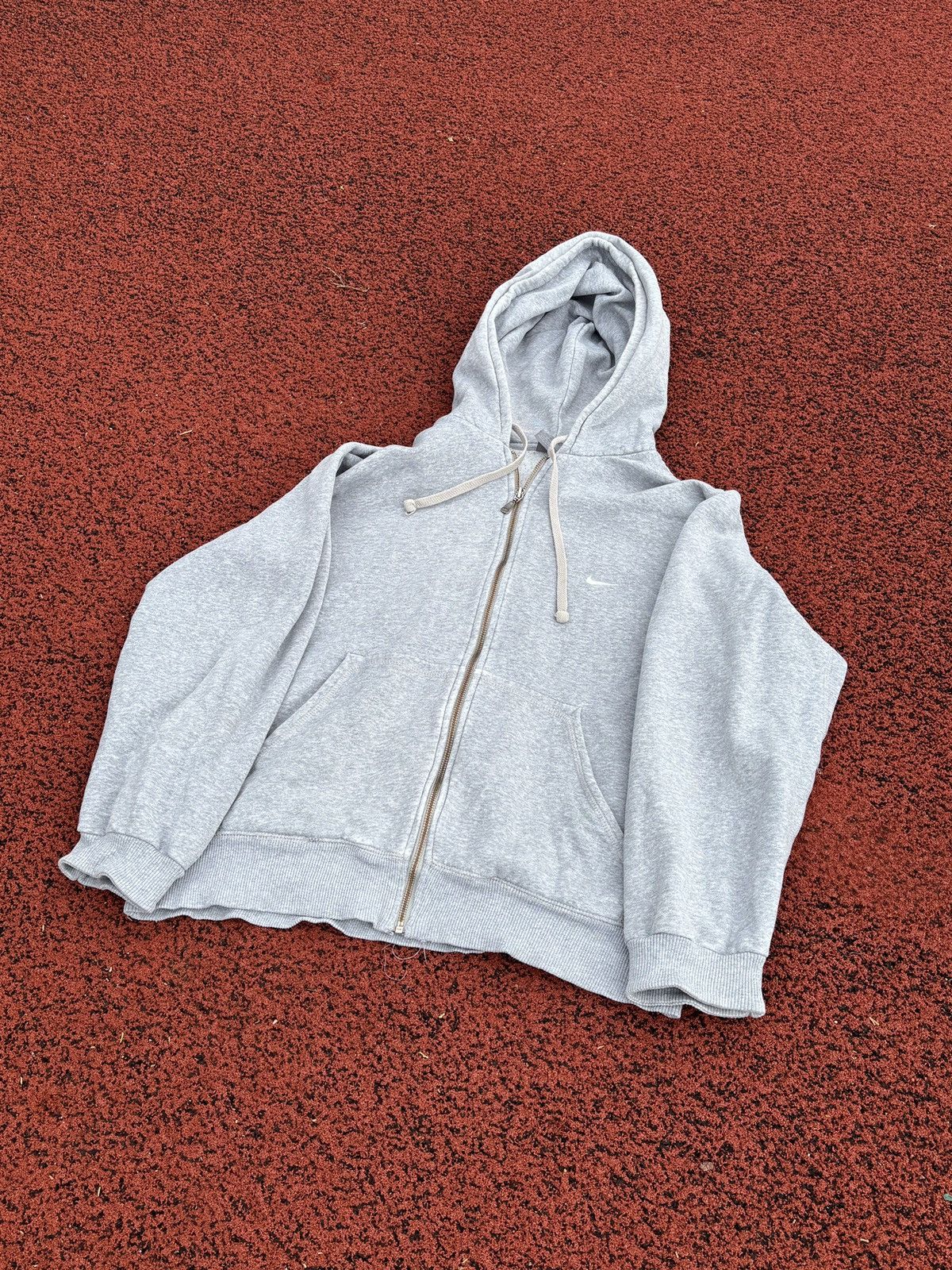 Nike × Vintage Nike Vintage Grey Hoodie Size US M / EU 48-50 / 2 - 2 Thumbnail