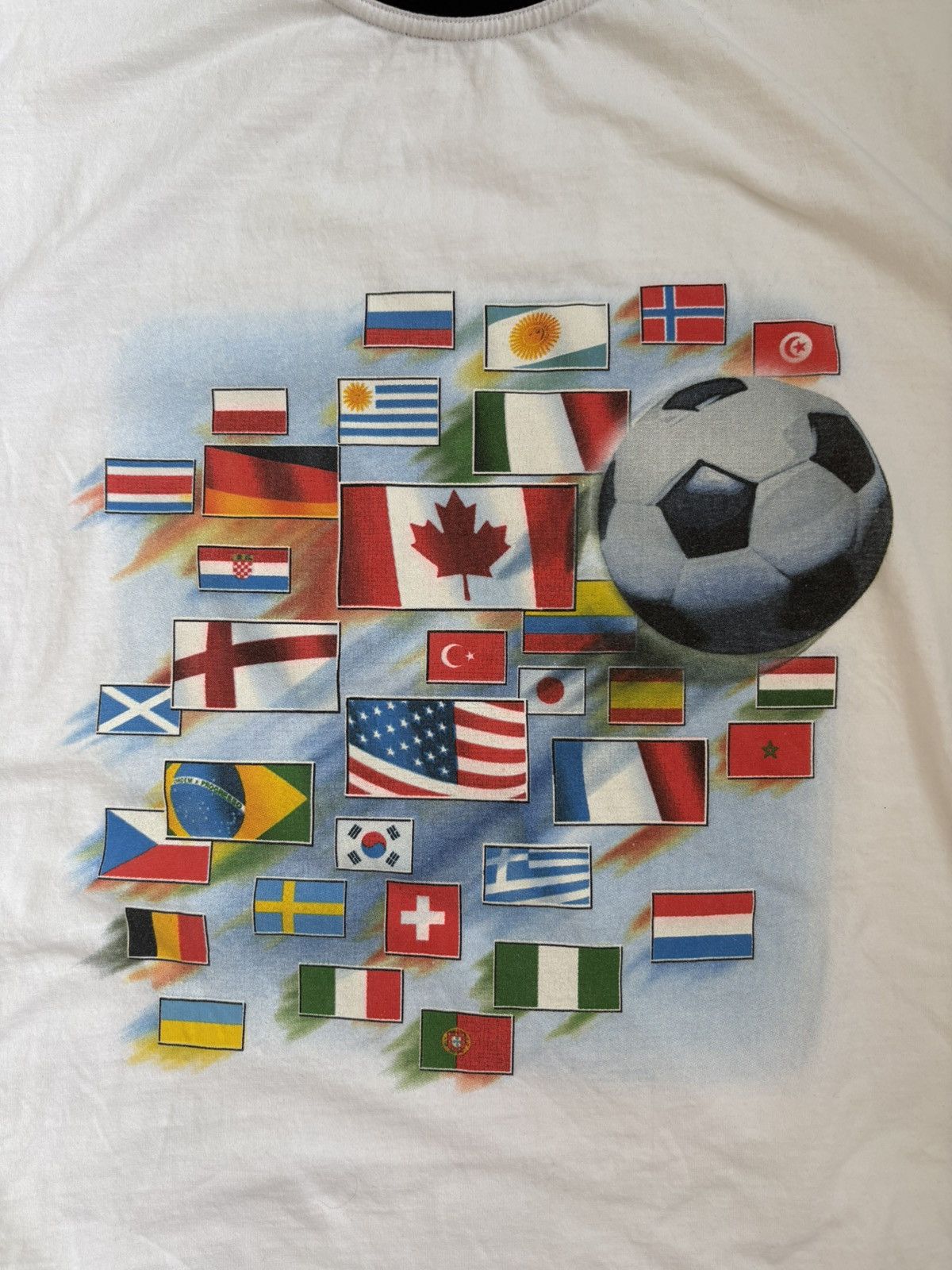 Other Vintage 90s World Cup Soccer Football T-Shirt Size US XL / EU 56 / 4 - 3 Thumbnail