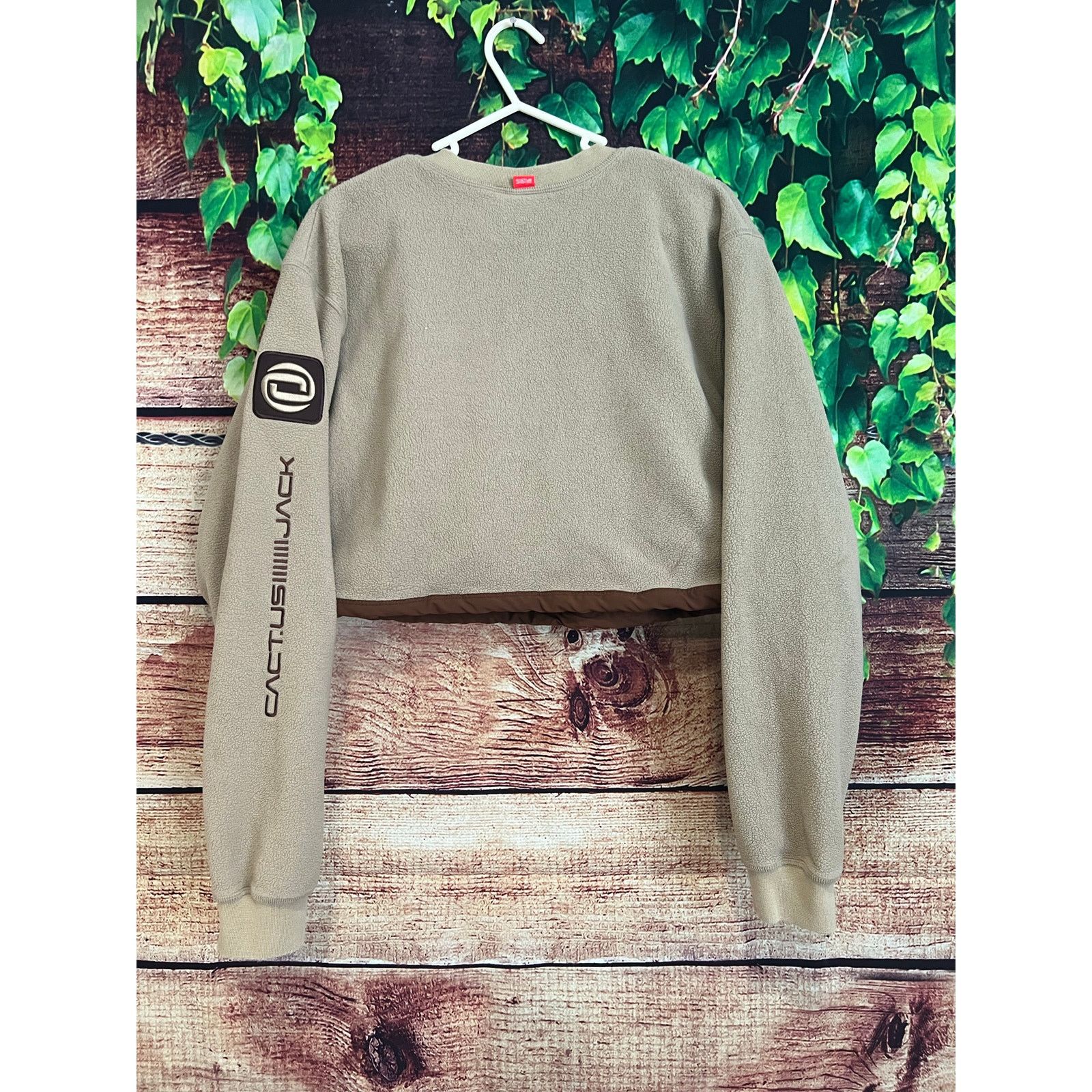 Nike Nike x Cactus Jack Travis Scott Crop 1/4 Zip Fleece Crew L Size L / US 10 / IT 46 - 4 Thumbnail